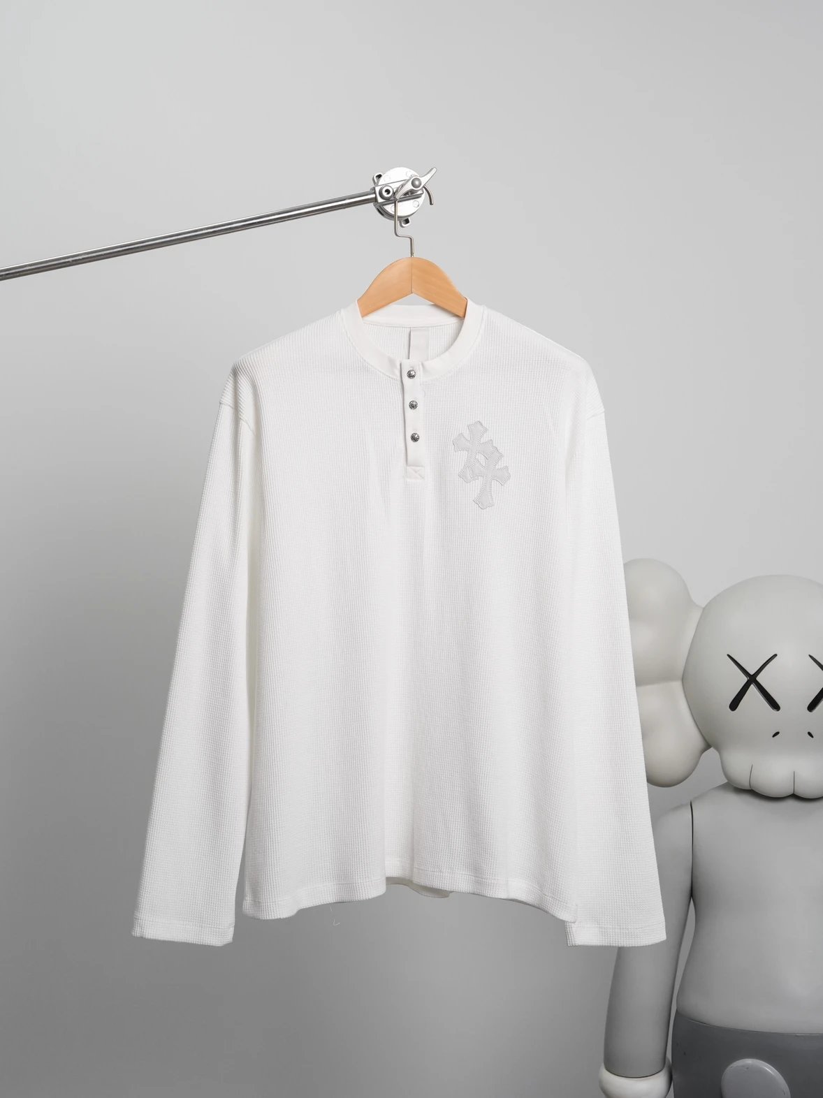 Item ID 8192 【 Pre-sale 15-20 Delivery within 1 day 】 Crow Heart Waffle Long Sleeve