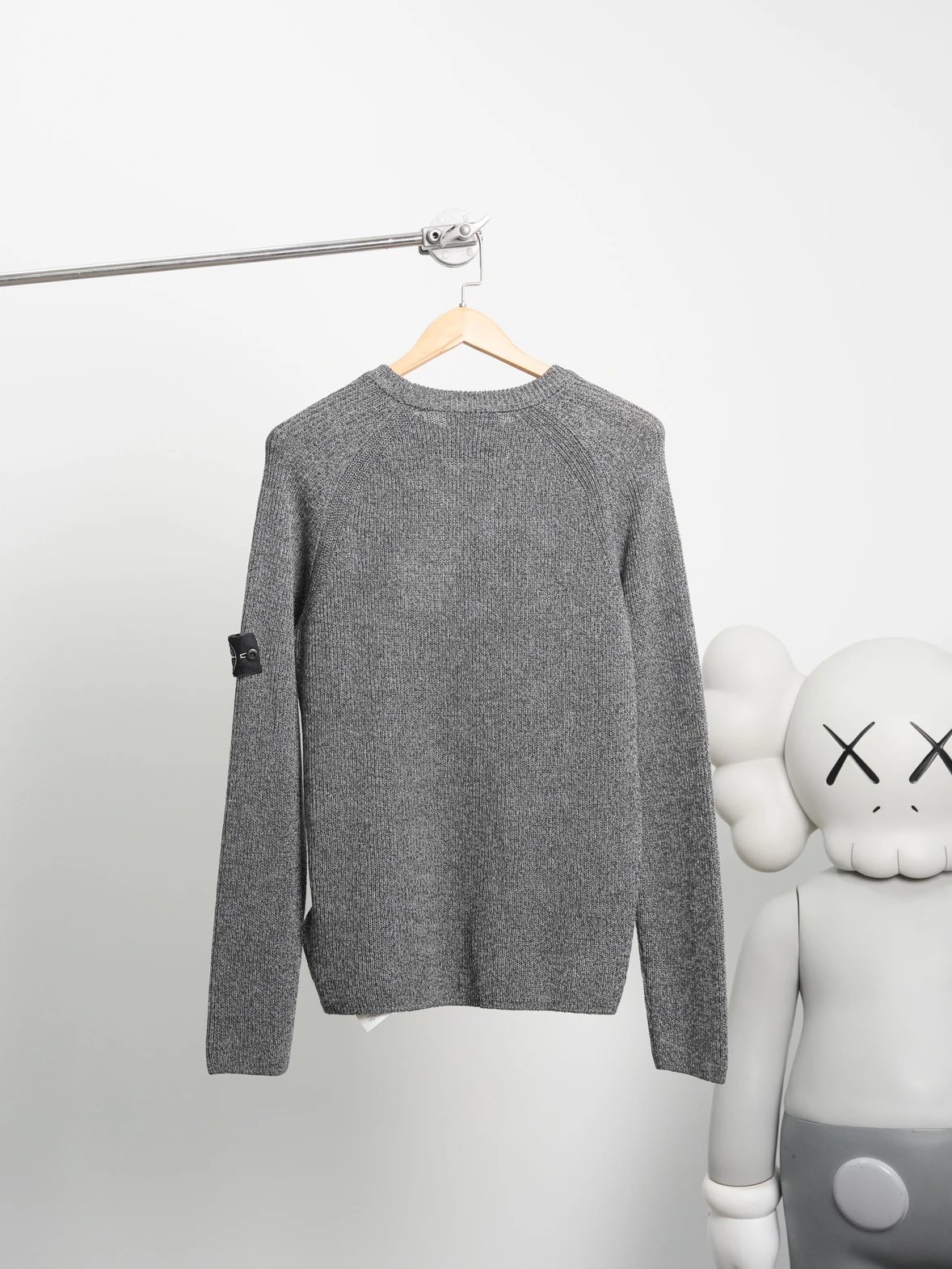 Item ID 8259 Ghost series crew neck sweater “ Special reflective yarn ” Fine imitat