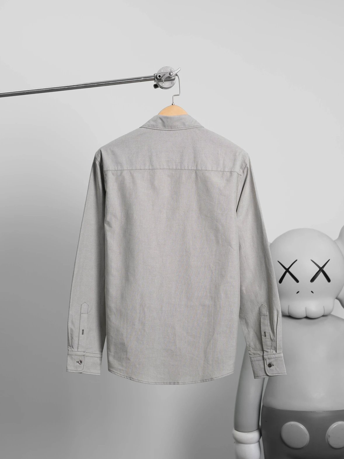 Item ID 8210 AMI Love Embroidered Cotton Solid Color Long Sleeve Shirt for Men and