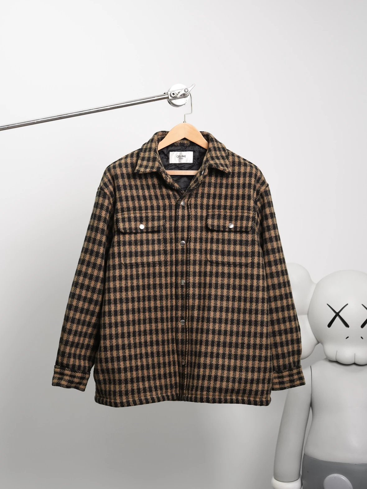 Item ID 8109 CL Celine -SS25-“90% wool blend ”“100% Plaid counterpoint ” Plaid sing