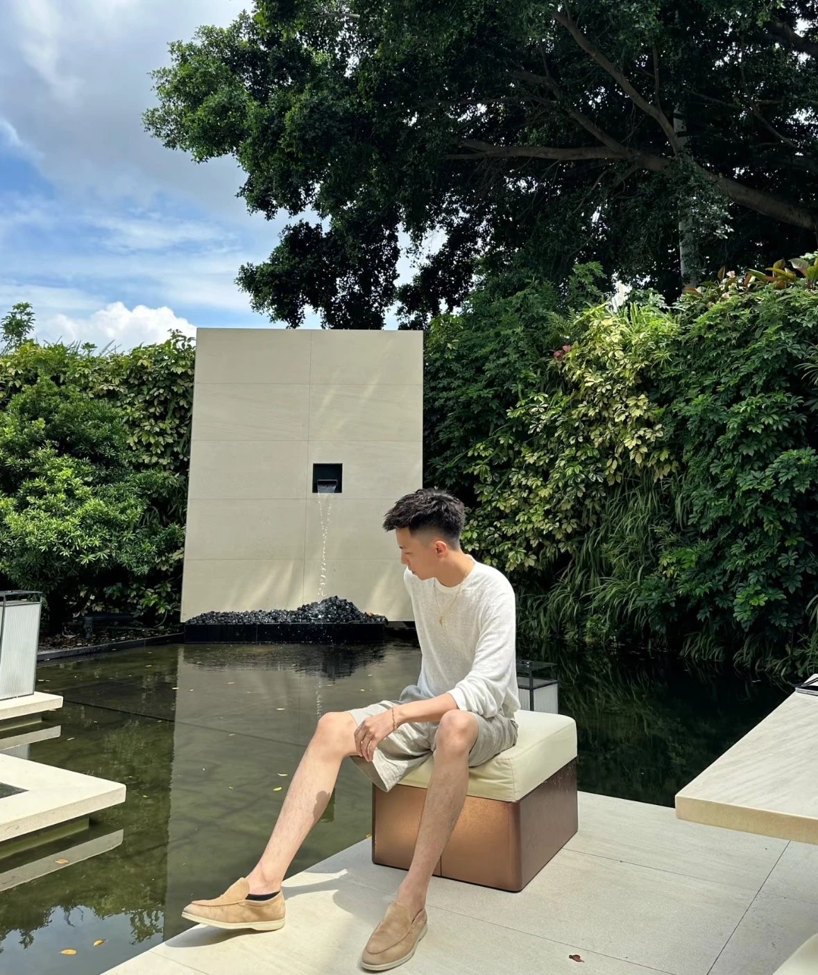 Item ID 8240 LP linen casual shorts -“ Efficient heat dissipation ”14 Worsted linen