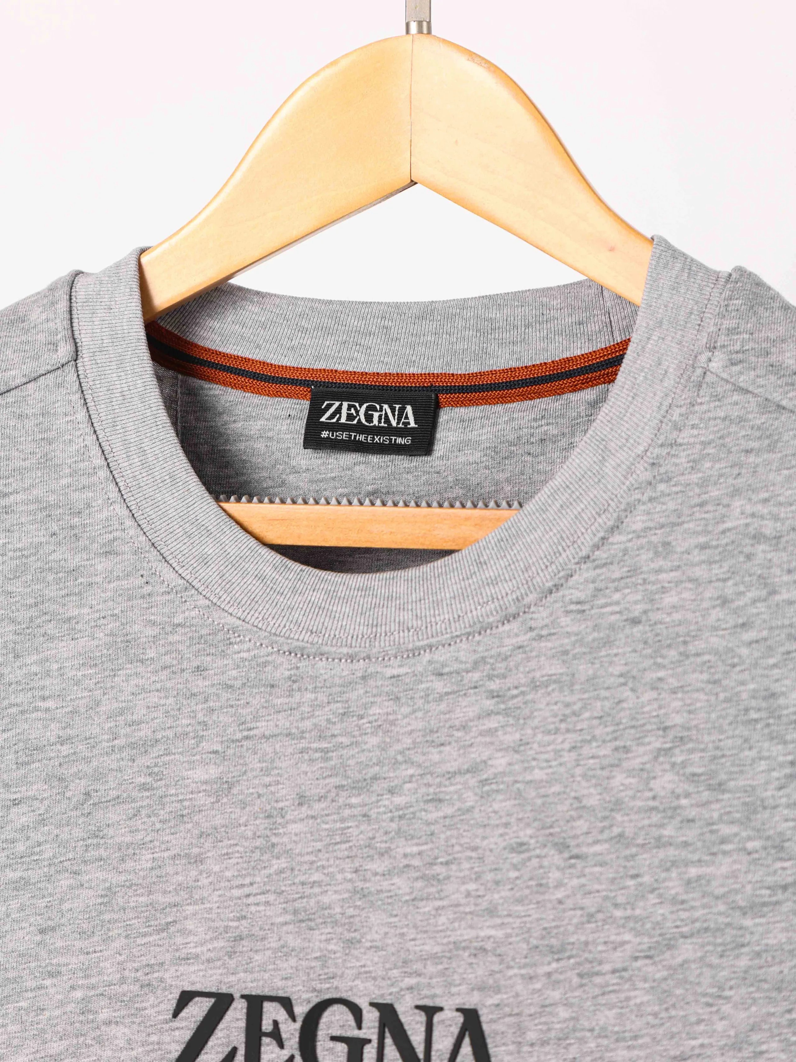 Item ID 8333 Zegna- Zegna -2024FW- Chest letter flocking heat transfer short sleeve