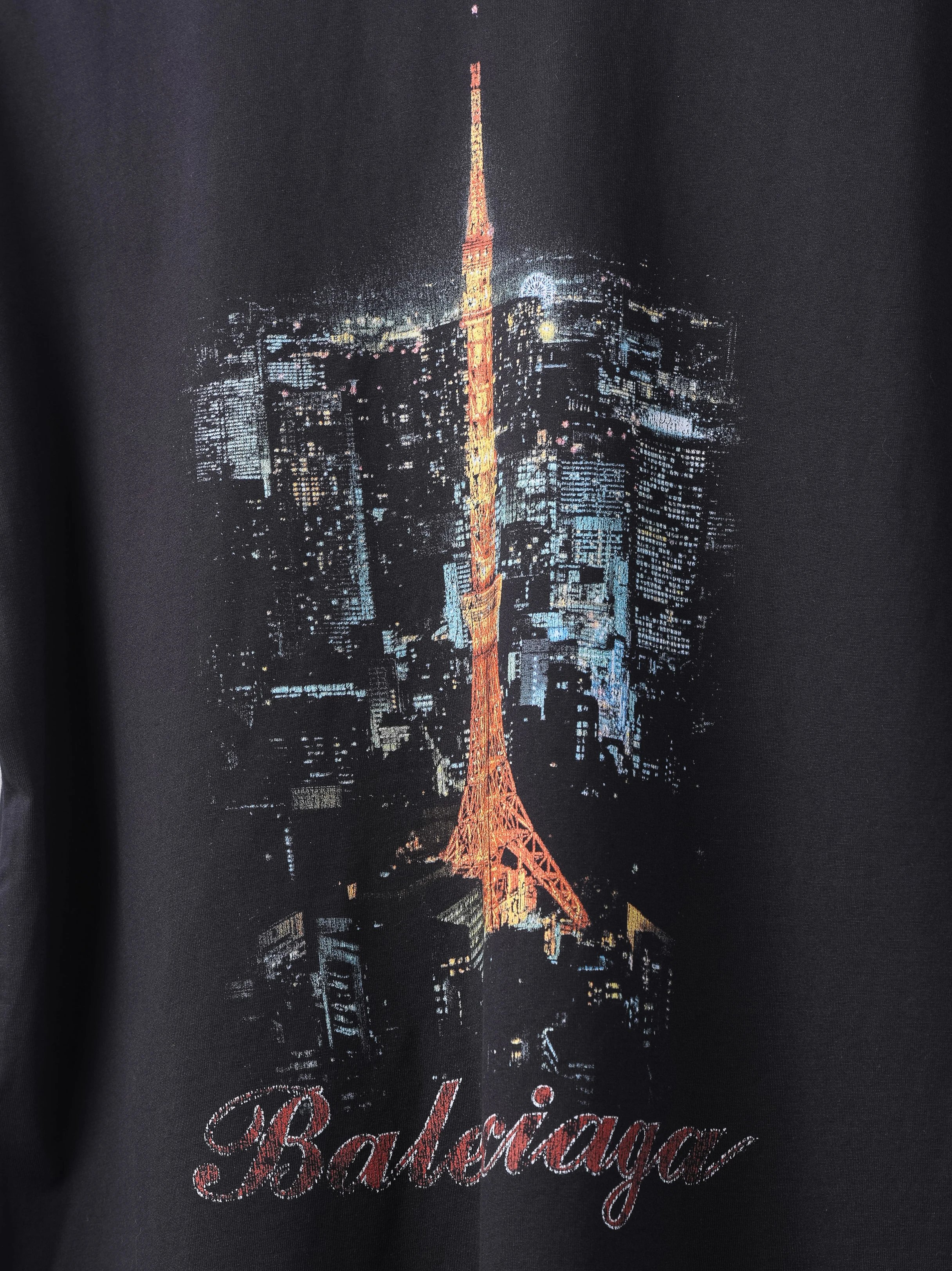 Item ID 8280 Balenc1aga- Paris -2024ss- Tokyo Ginza only - Tower print short sleeve