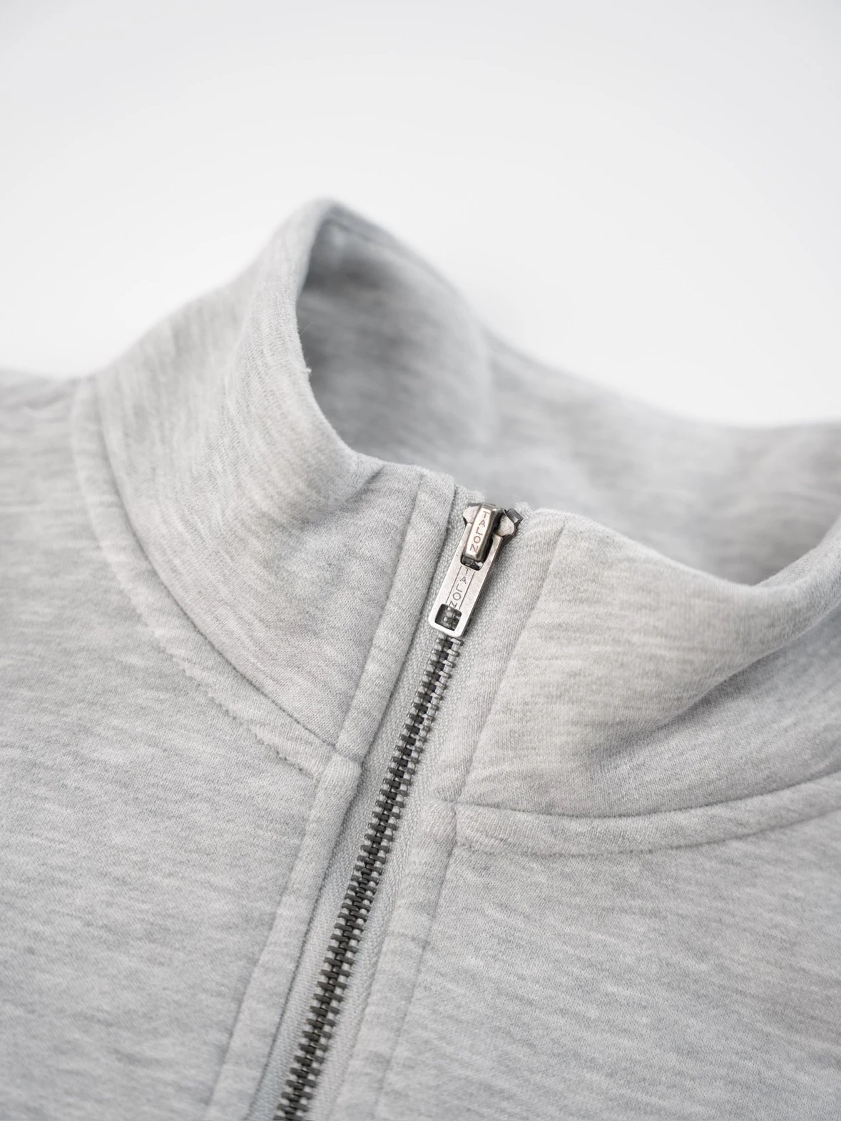 Item ID 8085 Love Pony logo embroidery “ Haute combed cotton ” men's half zip long