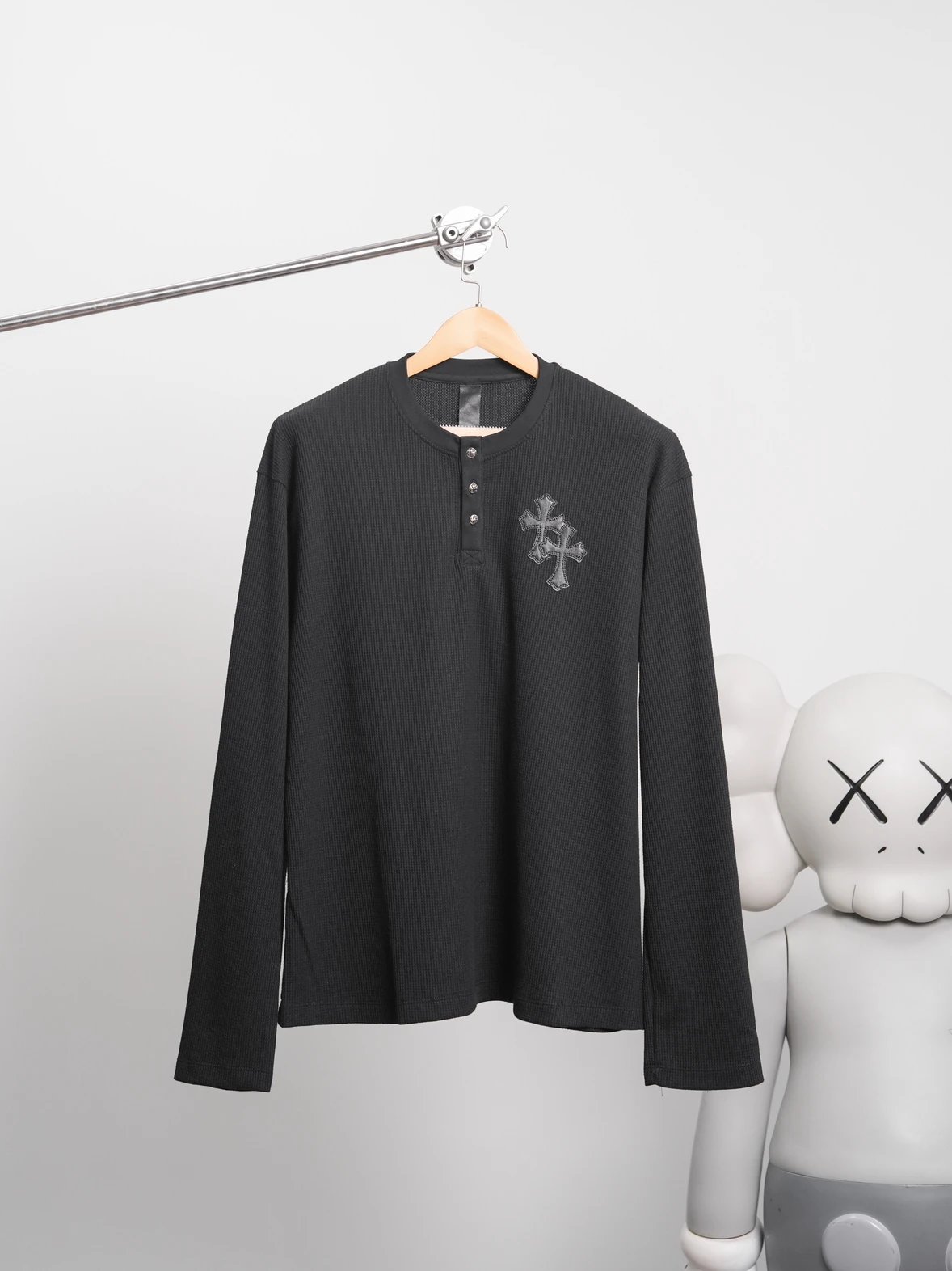 Item ID 8192 【 Pre-sale 15-20 Delivery within 1 day 】 Crow Heart Waffle Long Sleeve