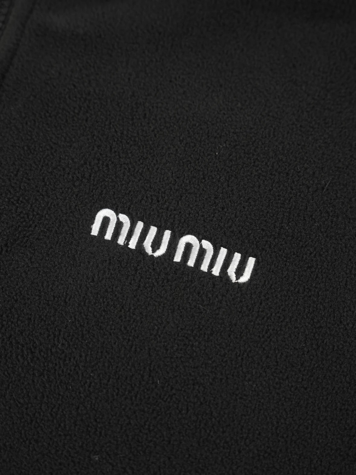 Item ID 8043 Miu Miu FW25 Chinese Valentine's Day cotton logo hooded fleece zipper