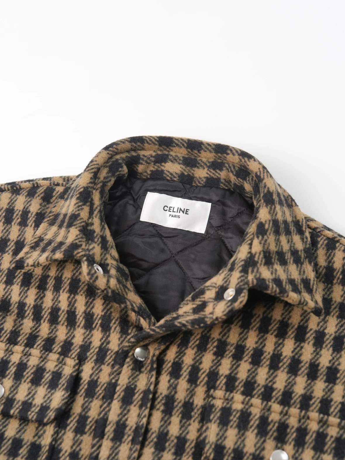 Item ID 8109 CL Celine -SS25-“90% wool blend ”“100% Plaid counterpoint ” Plaid sing