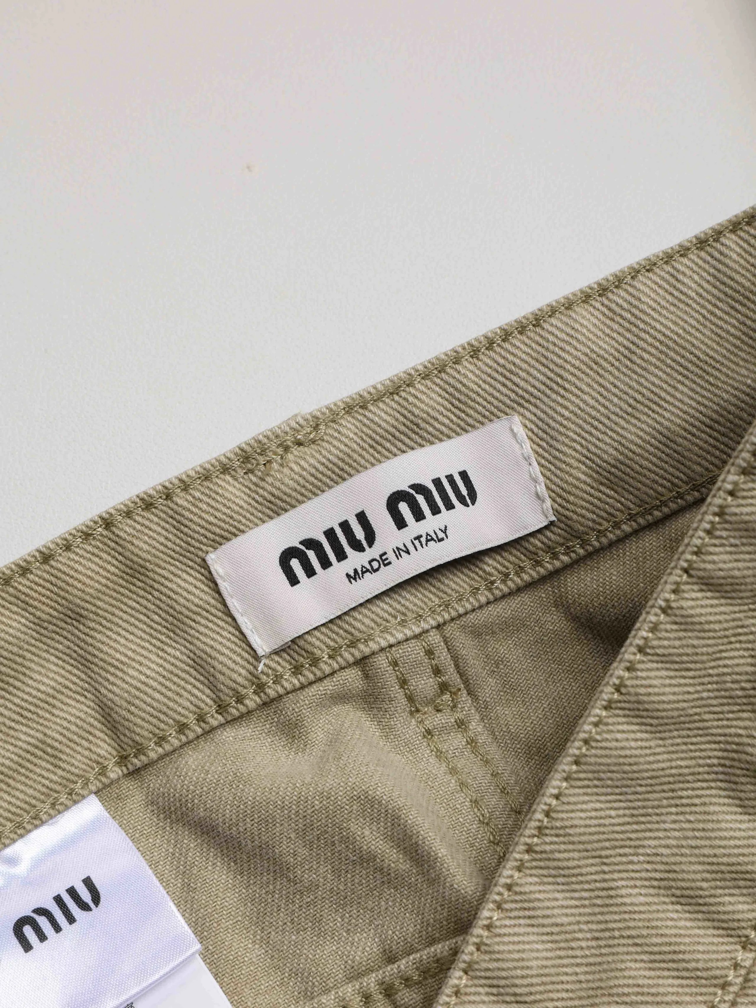 Item ID 8353 M1uM1u-Mumu-2023FW Classic Edition -14 oz Cotton Twill Jeans - Embroid