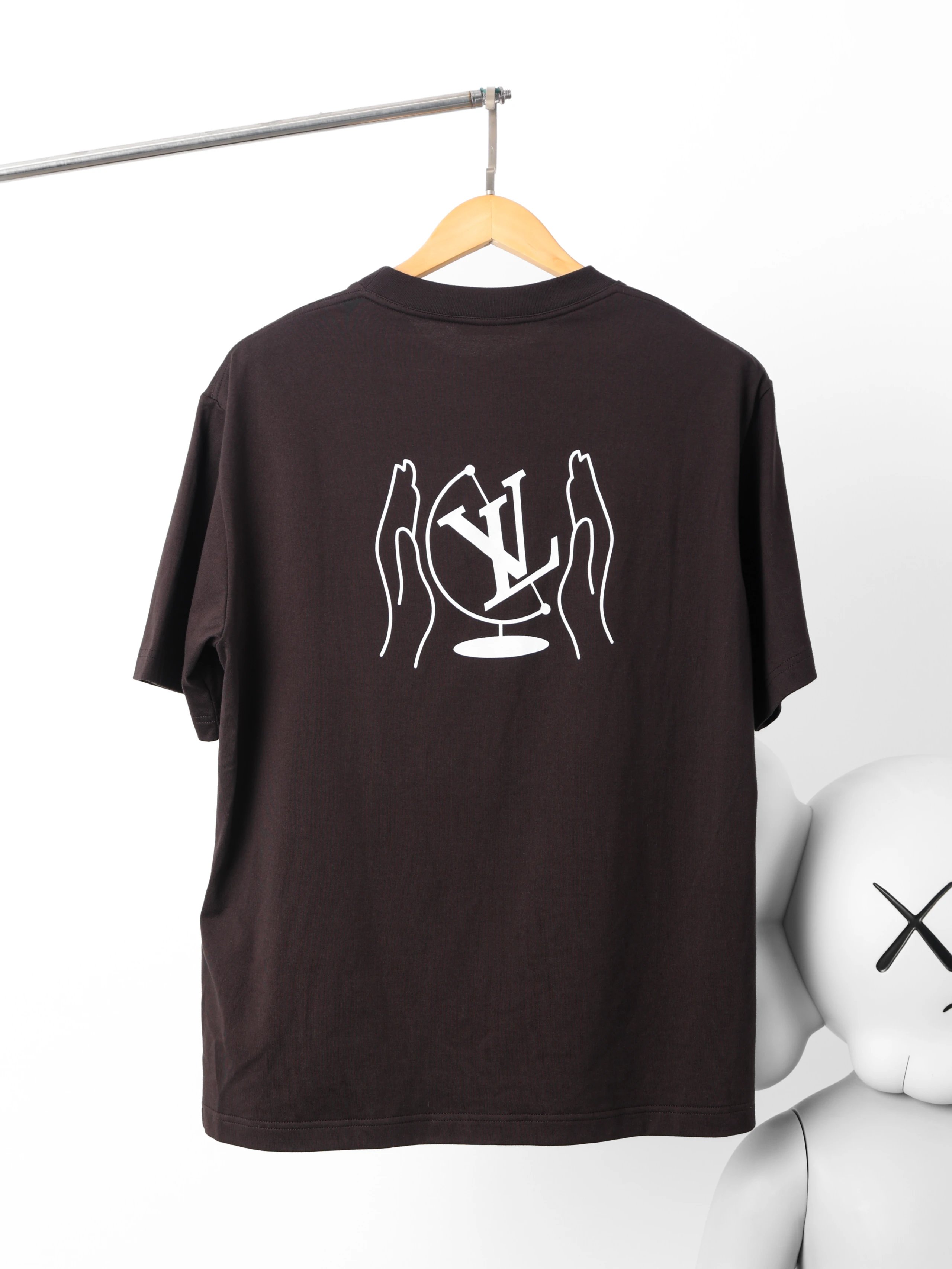 Item ID 8270 Advanced Customization -2022ss Earth Pattern Stripe Printed Short Slee