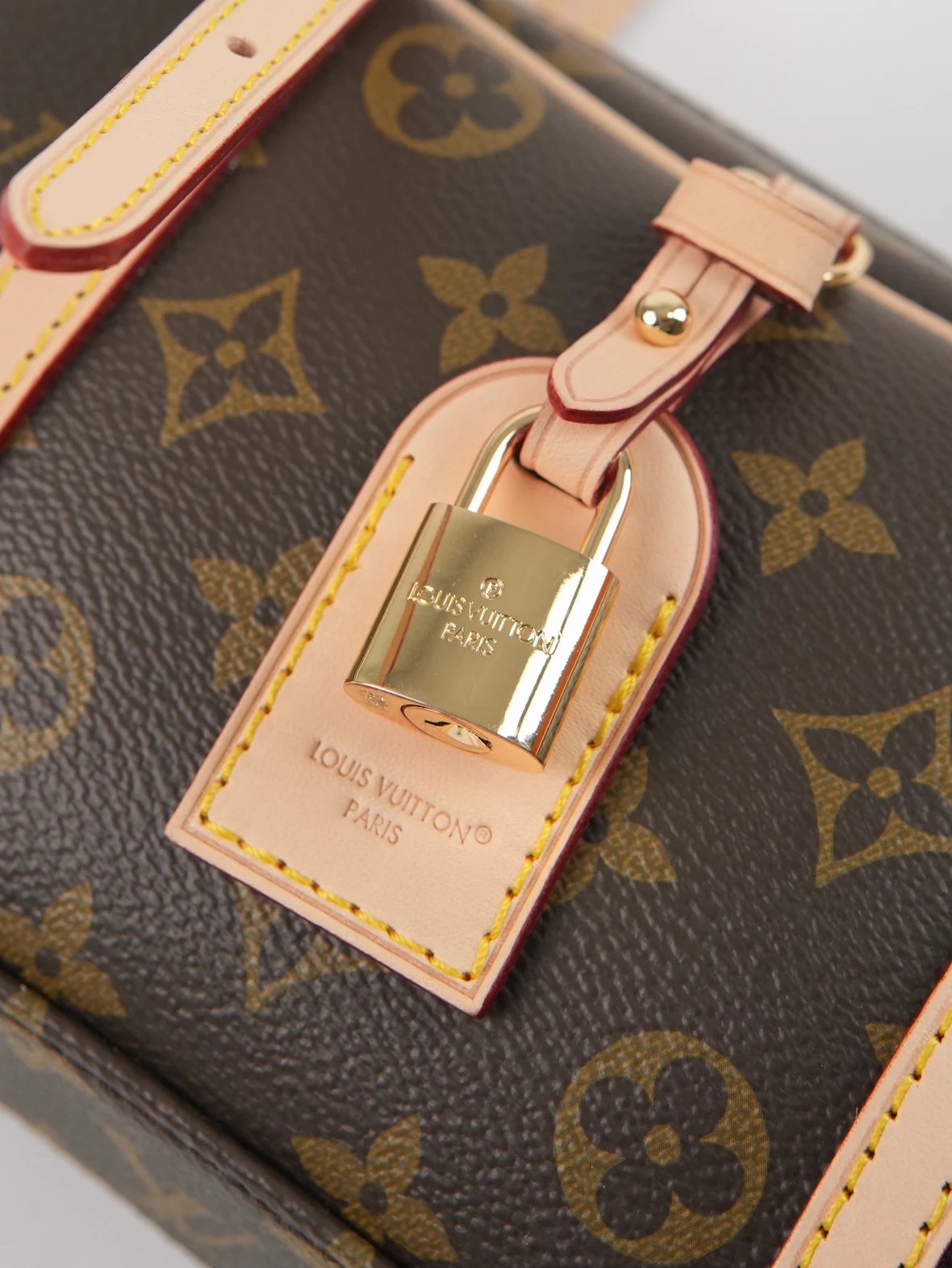 Item ID 8481 HANG-ON- retro classic -Monogram coated canvas - bowling bag handbag -