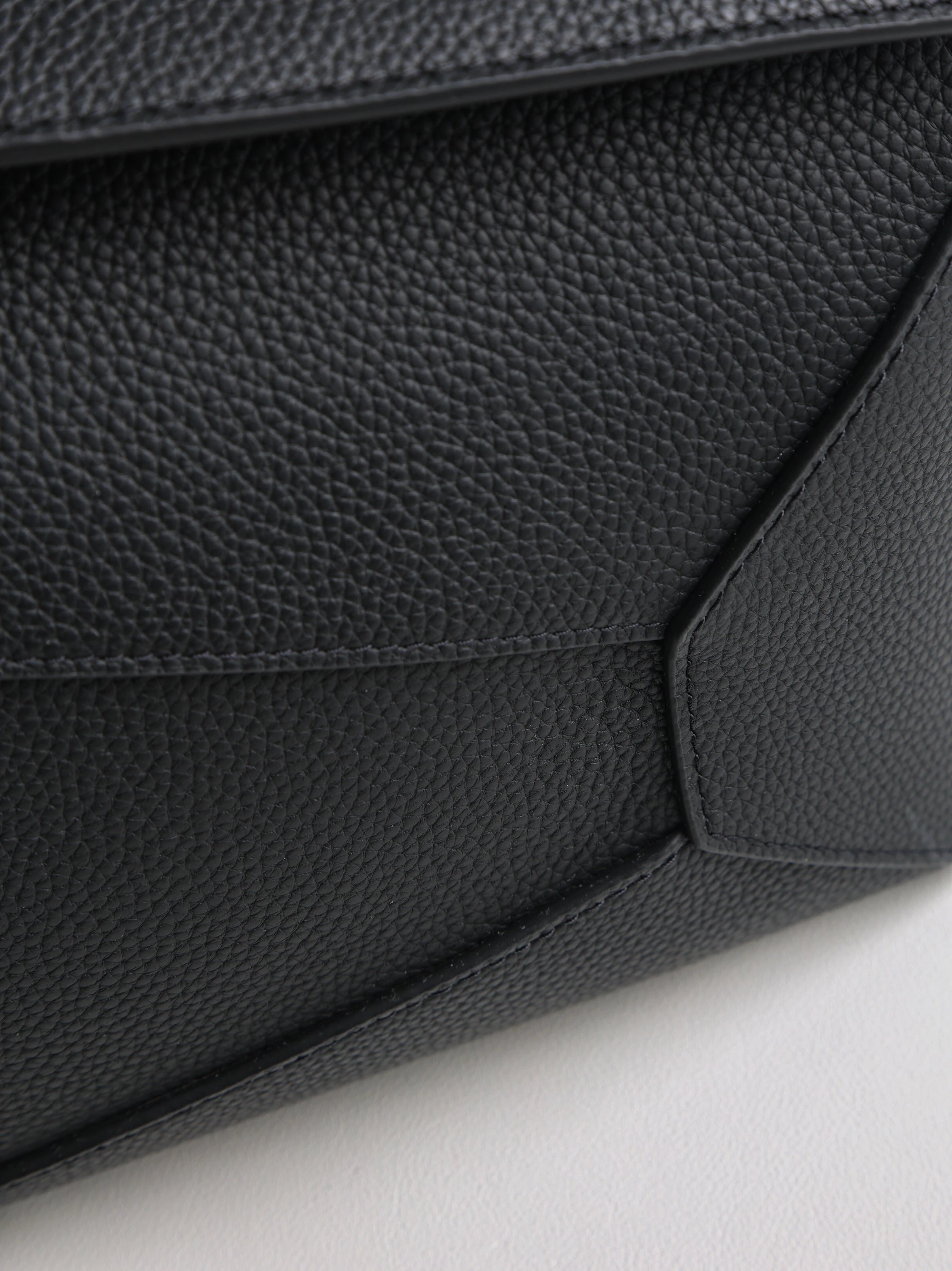 Item ID 8494 L0EWE Roewe Classic Buzz Anagram Leather Embossed Crossbody Bag Detach