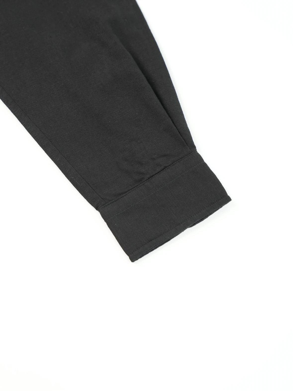 Item ID 8224 Ralph SS25 pony logo embroidered long sleeved cotton linen shirt - bla