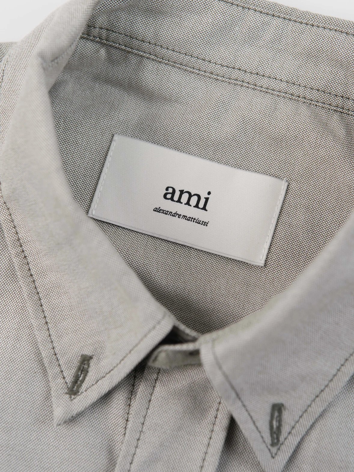 Item ID 8210 AMI Love Embroidered Cotton Solid Color Long Sleeve Shirt for Men and