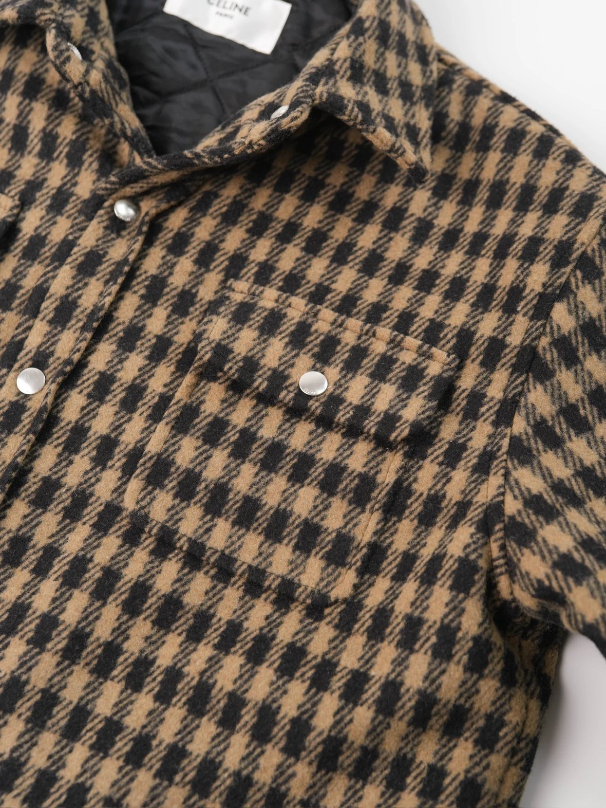 Item ID 8109 CL Celine -SS25-“90% wool blend ”“100% Plaid counterpoint ” Plaid sing