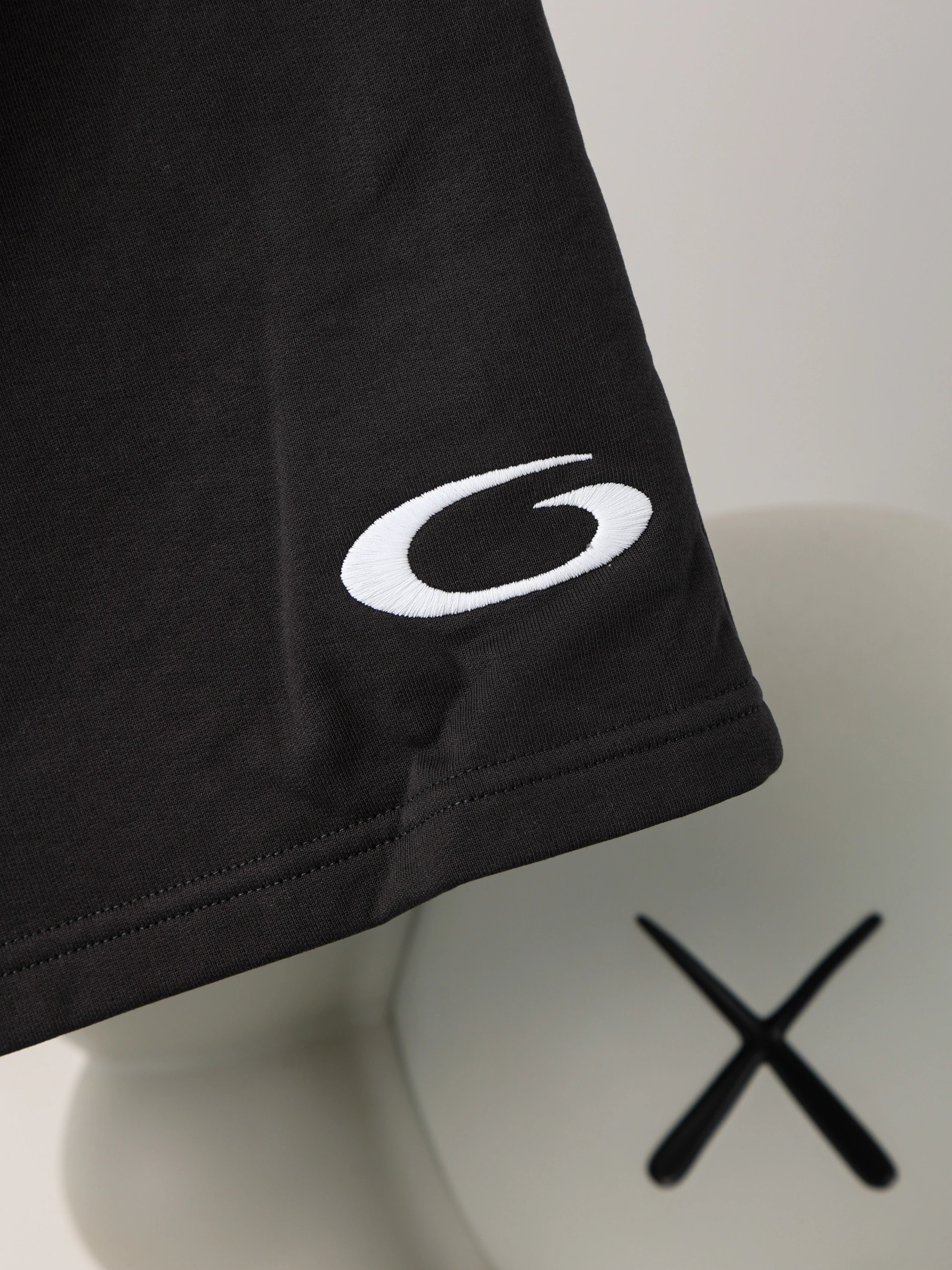 Item ID 8226 Balenci@ga- Paris -2025ss-G letter embroidered shorts - High weight te