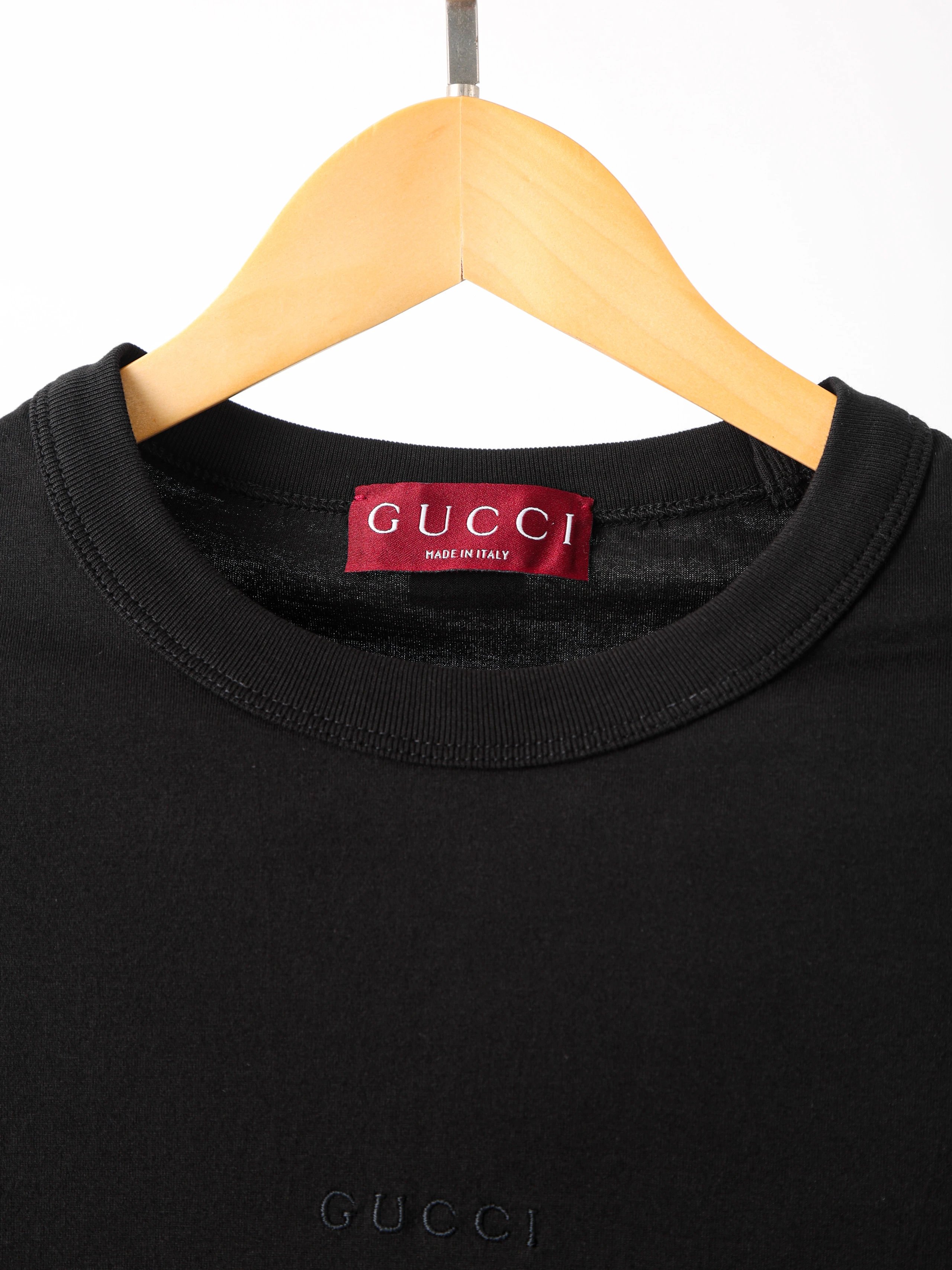 Item ID 8315 Gucc1-GC-2025s Red Label Series - Basic Letter Embroidered Short Sleev