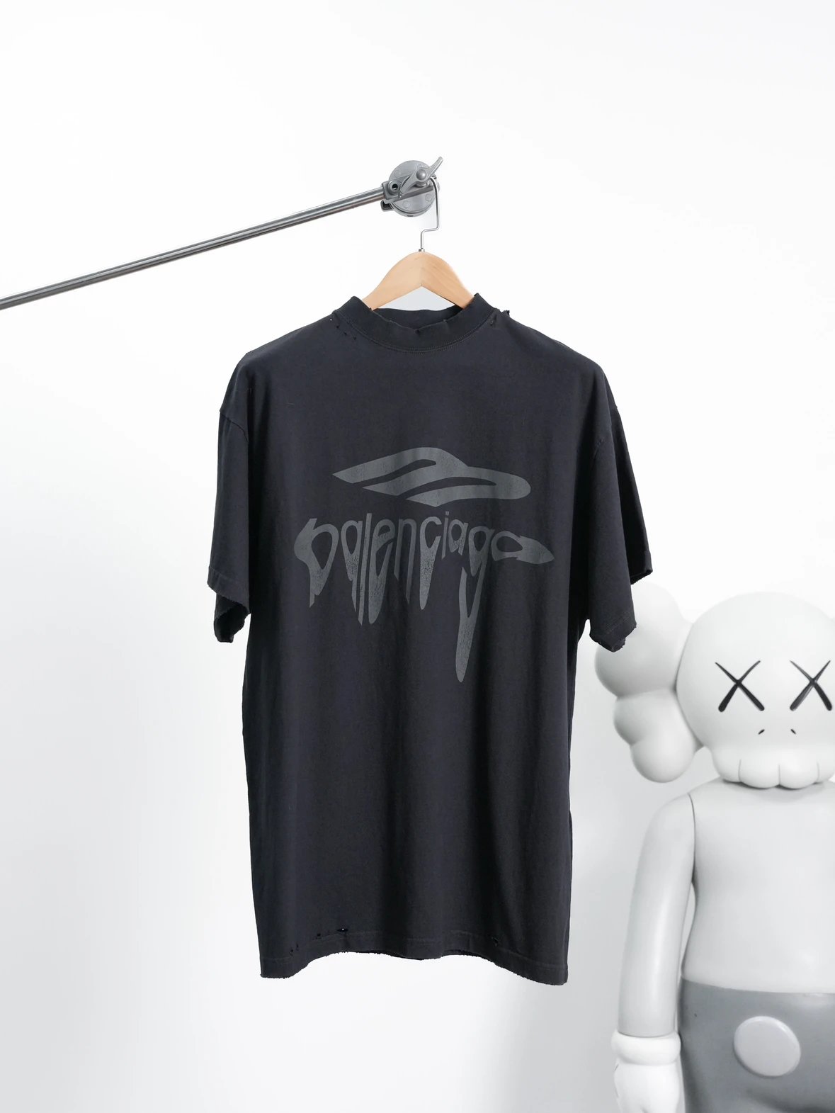 Item ID 8329 Paris 3M ruined short sleeves -“ Imported glue materials ” Oversized c