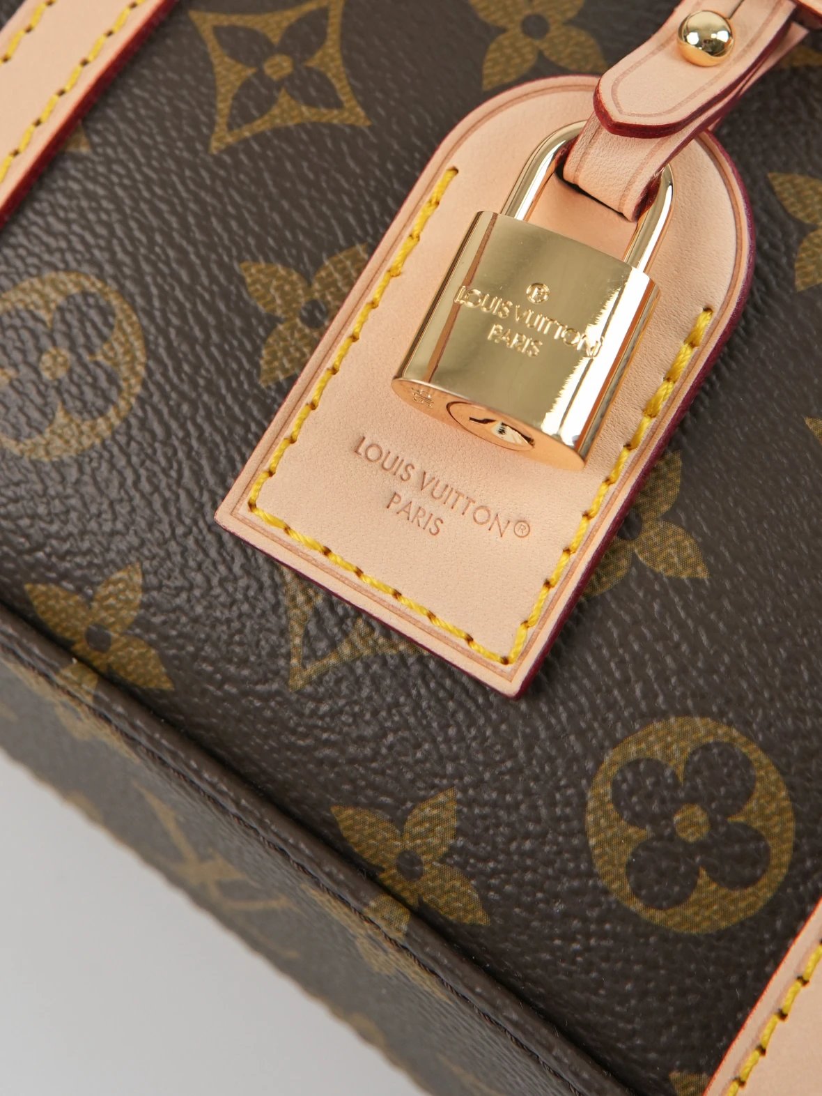 Item ID 8481 HANG-ON- retro classic -Monogram coated canvas - bowling bag handbag -