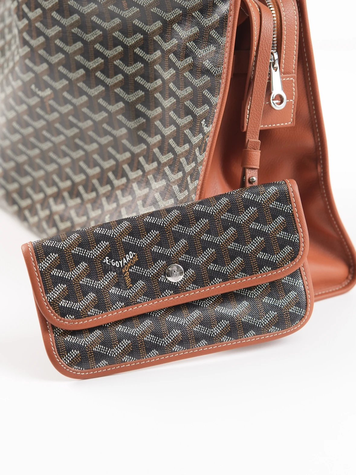 Item ID 8477 GOYARD“ Imported coated canvas ” Presbyopia full of prints - calfskin