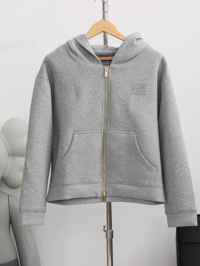 Item ID 8042 Miu Miu -2023ss-760g Heavy Weight Fabric - Double sided Stacked Zipper