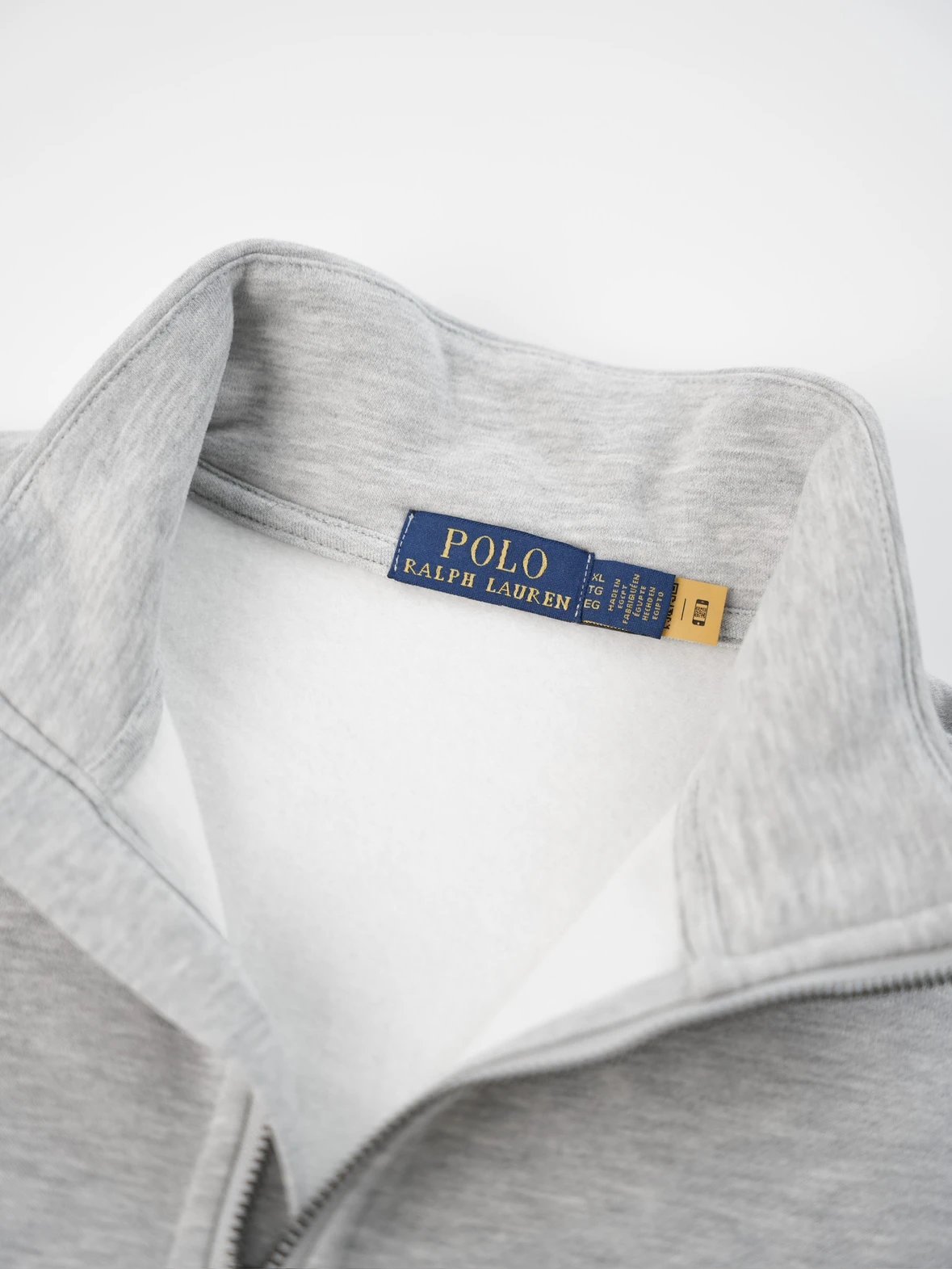 Item ID 8085 Love Pony logo embroidery “ Haute combed cotton ” men's half zip long