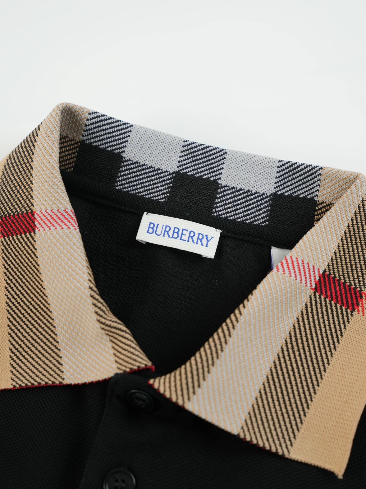 Item ID 8174 BBR-SS24- Solid color ribbed knitted long sleeved polo shirt