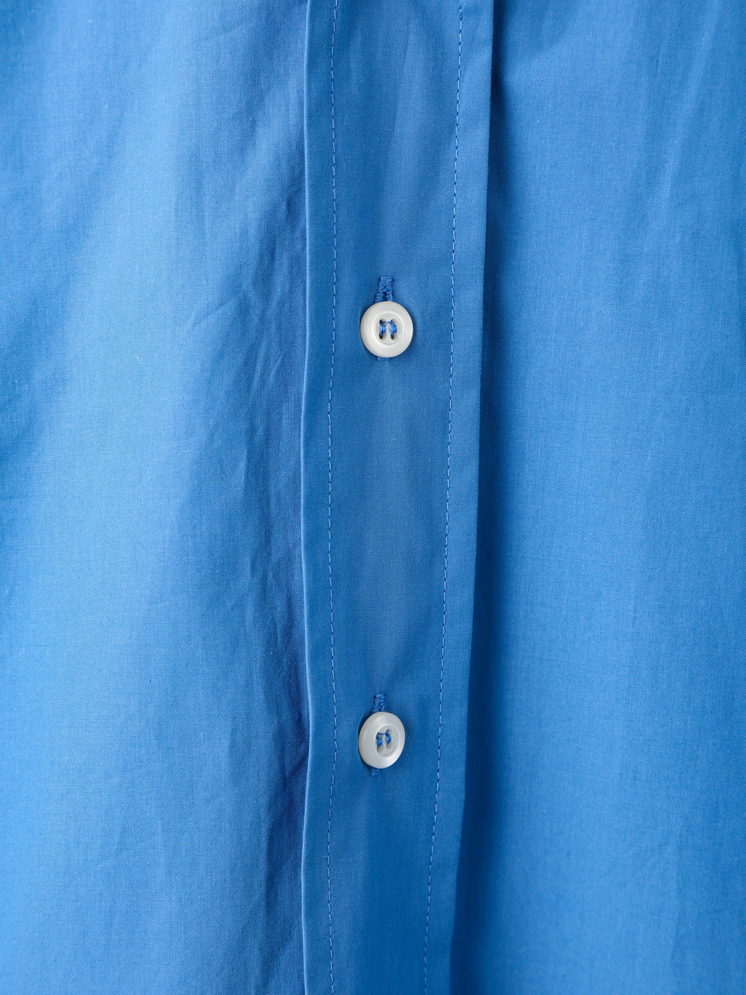 Item ID 8220 M1uM1u-Mumu-2022ss-Klein Blue Shirt - Tencel Cotton Fabric - Poplin Sh