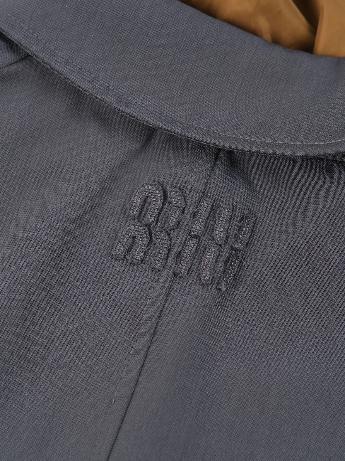 Item ID 8132 Miu Miu - Single-breasted high-tech puffer coat -“60％ mohair ➕40% wool