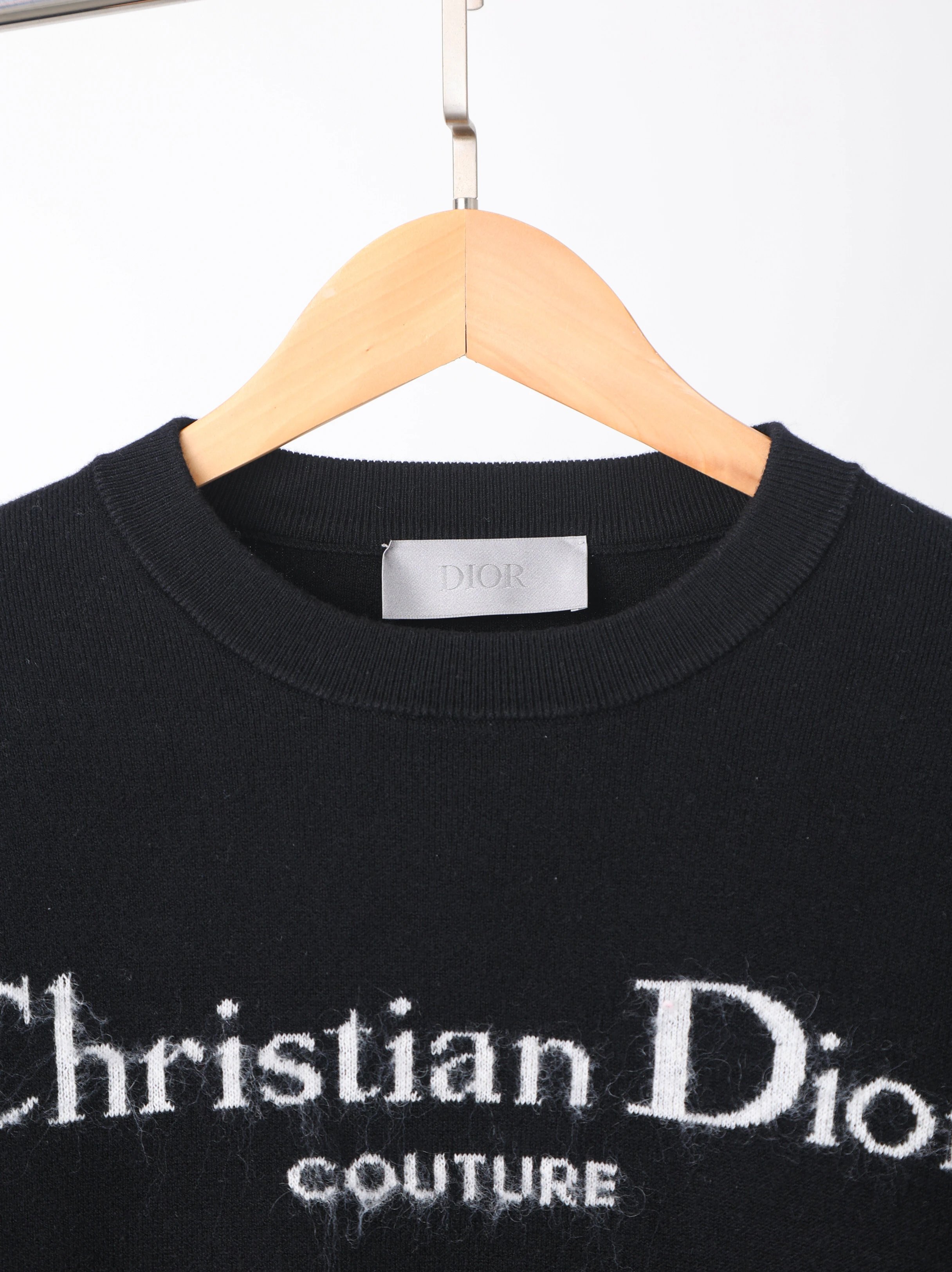 Item ID 8257 D10R-D Home -2024ss- letter logo- mohair knitted sweater - air laminat