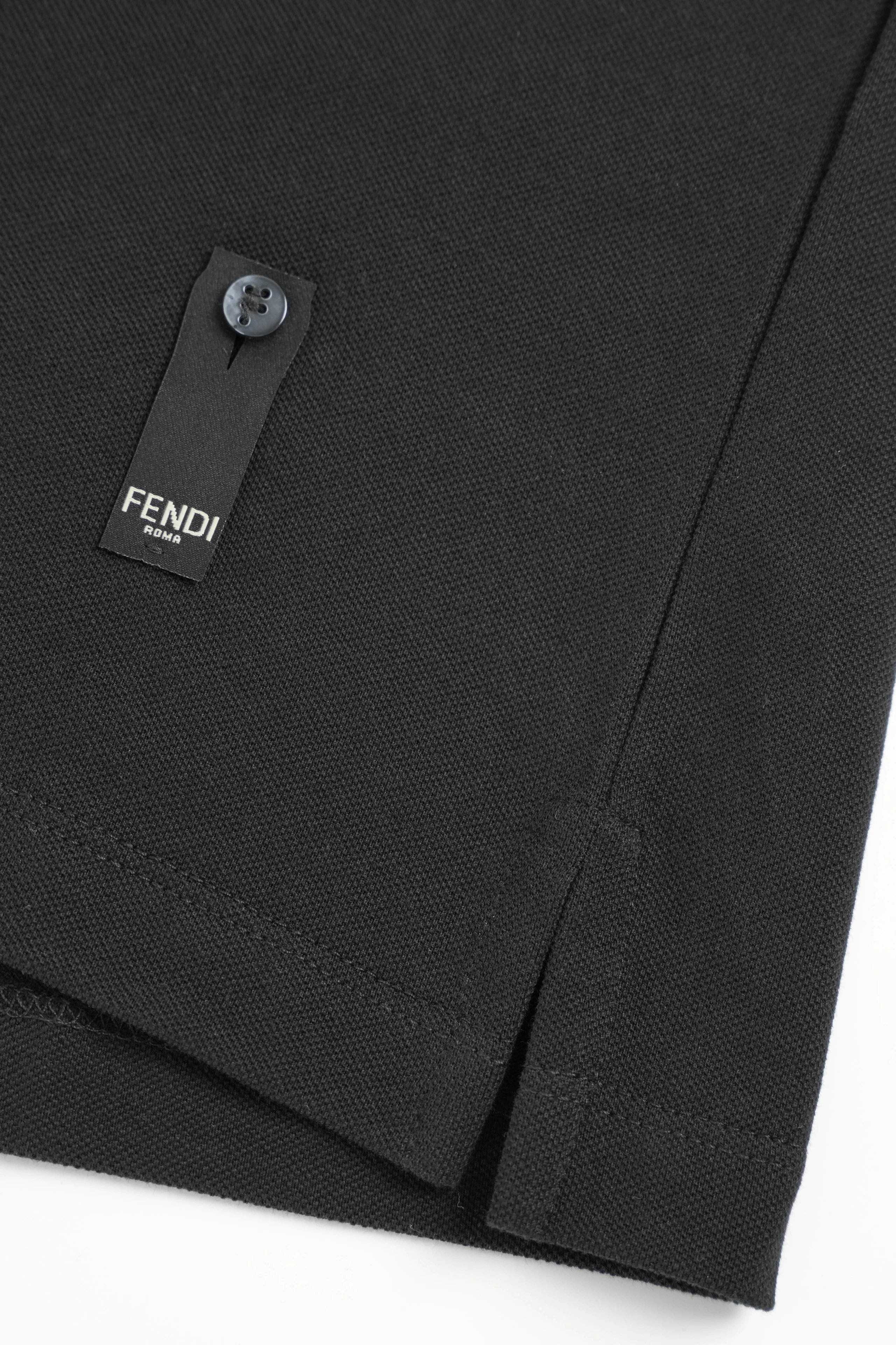 Item ID 8310 FEND1 Fendi -“ Frame craftsmanship ” Metal FF Buttoned embossed short