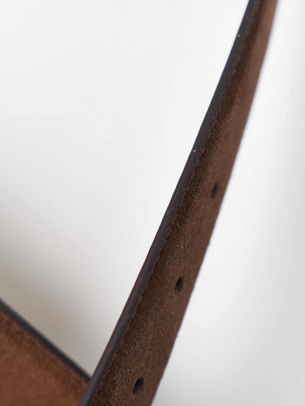 Item ID 8400 PRD _High Definition Triangle_ Logo Enamel Belt - _Imported Suede_ Bro