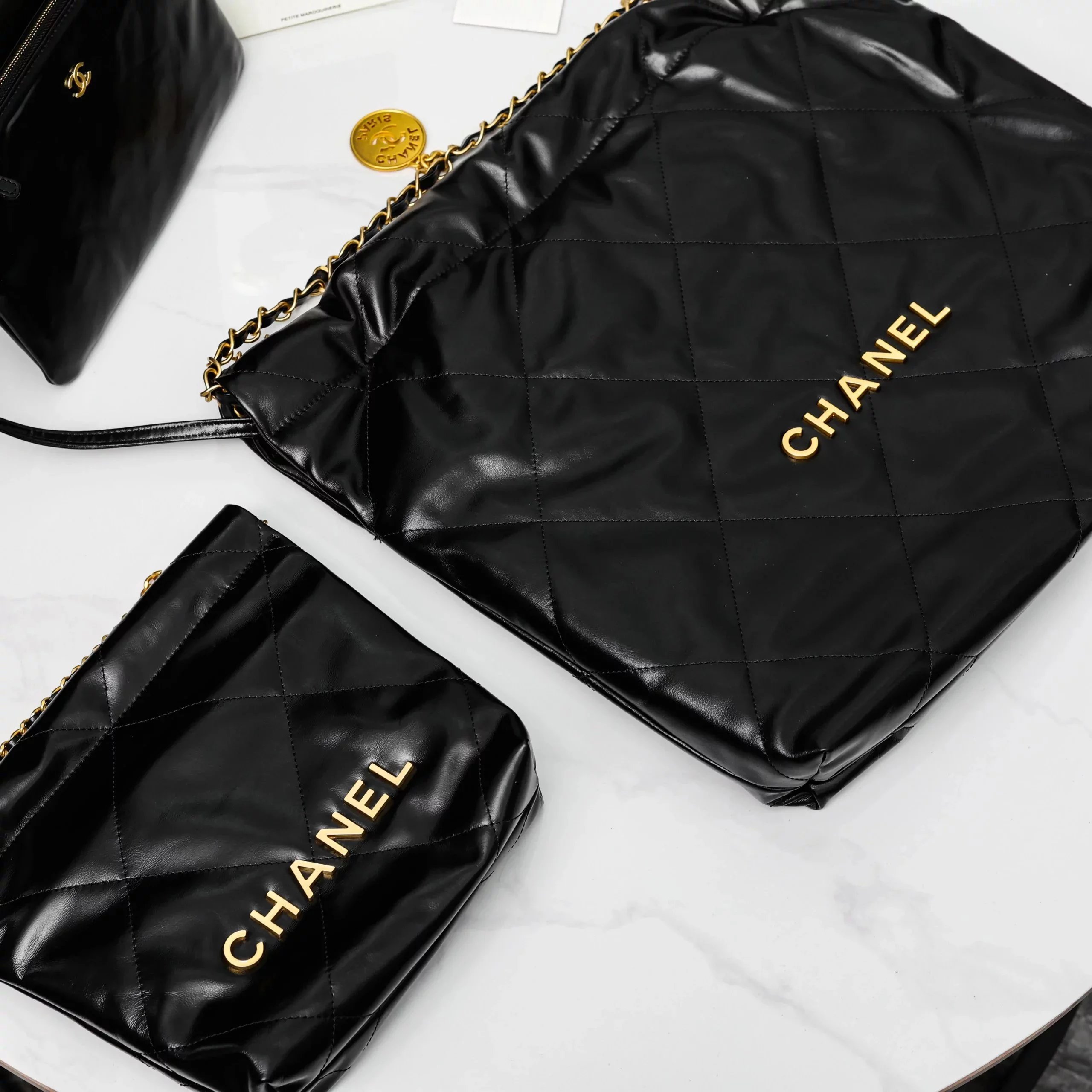 Item ID 8496 luxury garbage bag -CHANE1- Medieval luxury goods - Chanel -Vintage- s