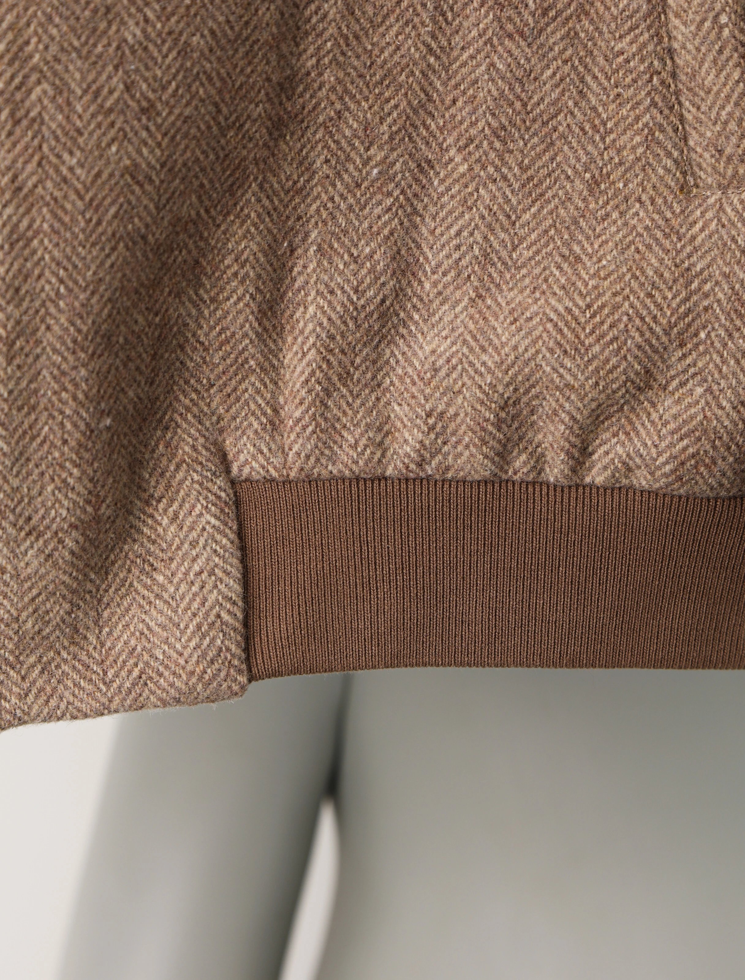  Item ID 8035 M1u-Miu-2024-ss-herringbone wool Harrington jacket - stand collar work