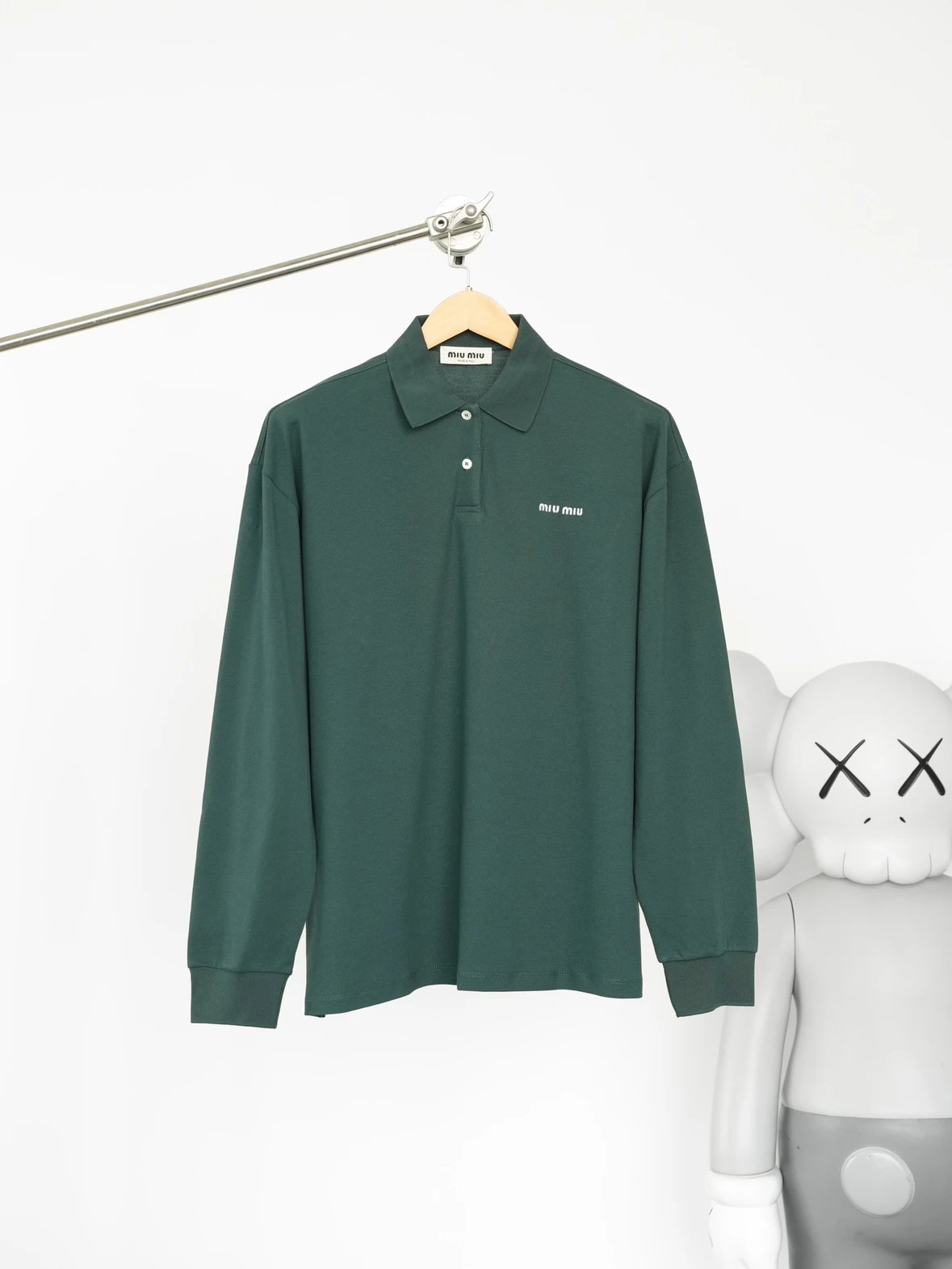 Item ID 8185 M1UM1U Miu Miu Summer Series -50 Long-staple cotton pique POLO- green