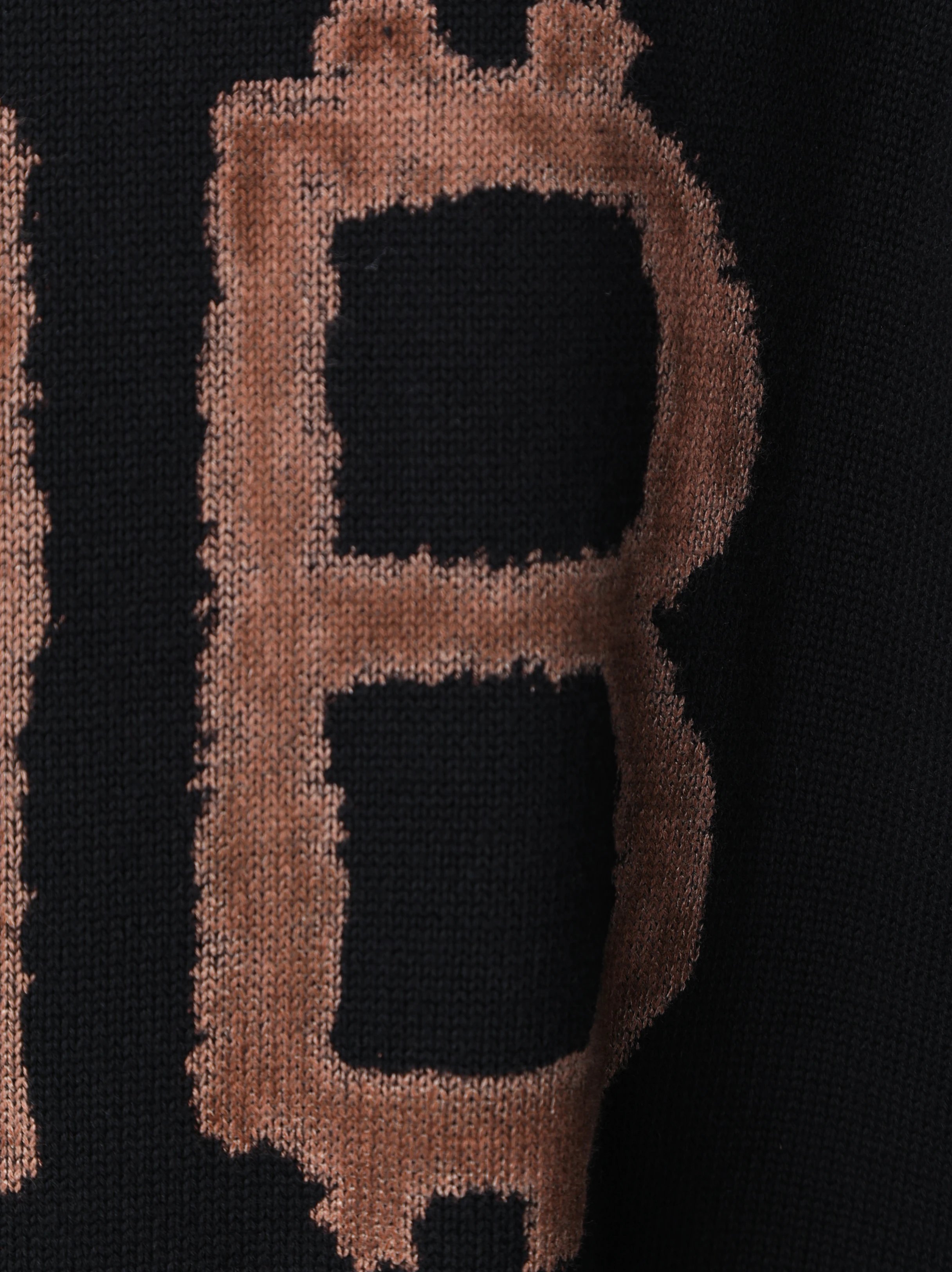 Item ID 8250 Balenci@ga- Paris -2024ss- Mud dyed double B printed sweater - turtlen