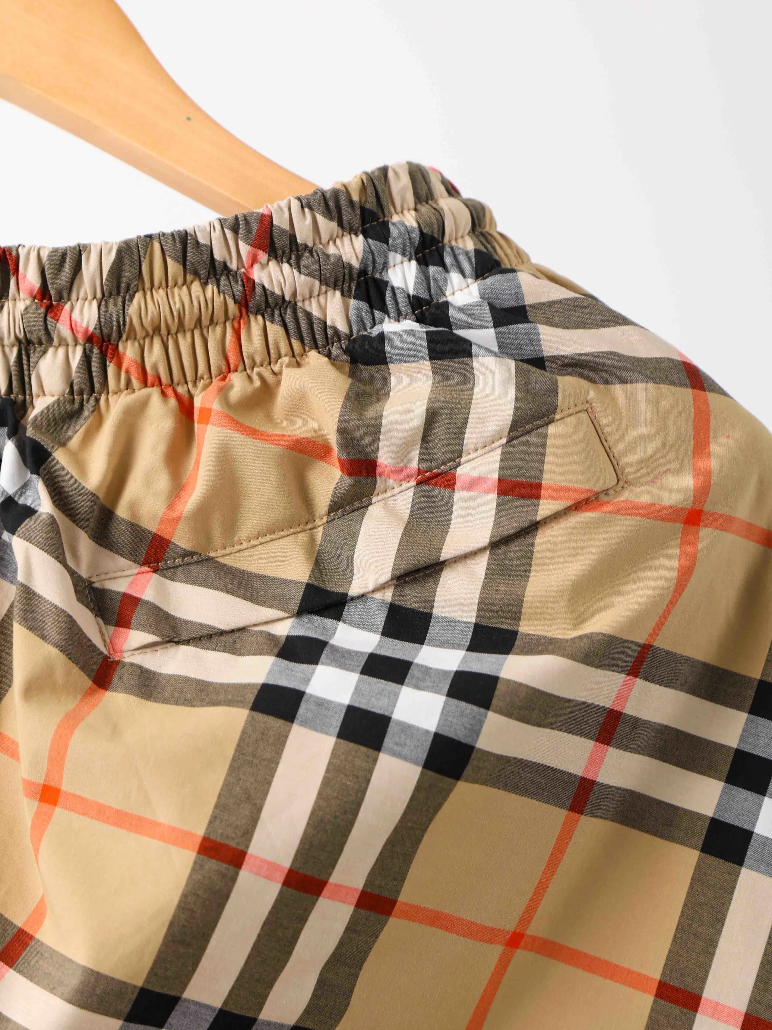 Item ID 8230 BBR Burberry - classic plaid shorts -“ Correct nylon fabric ”- Plaid a