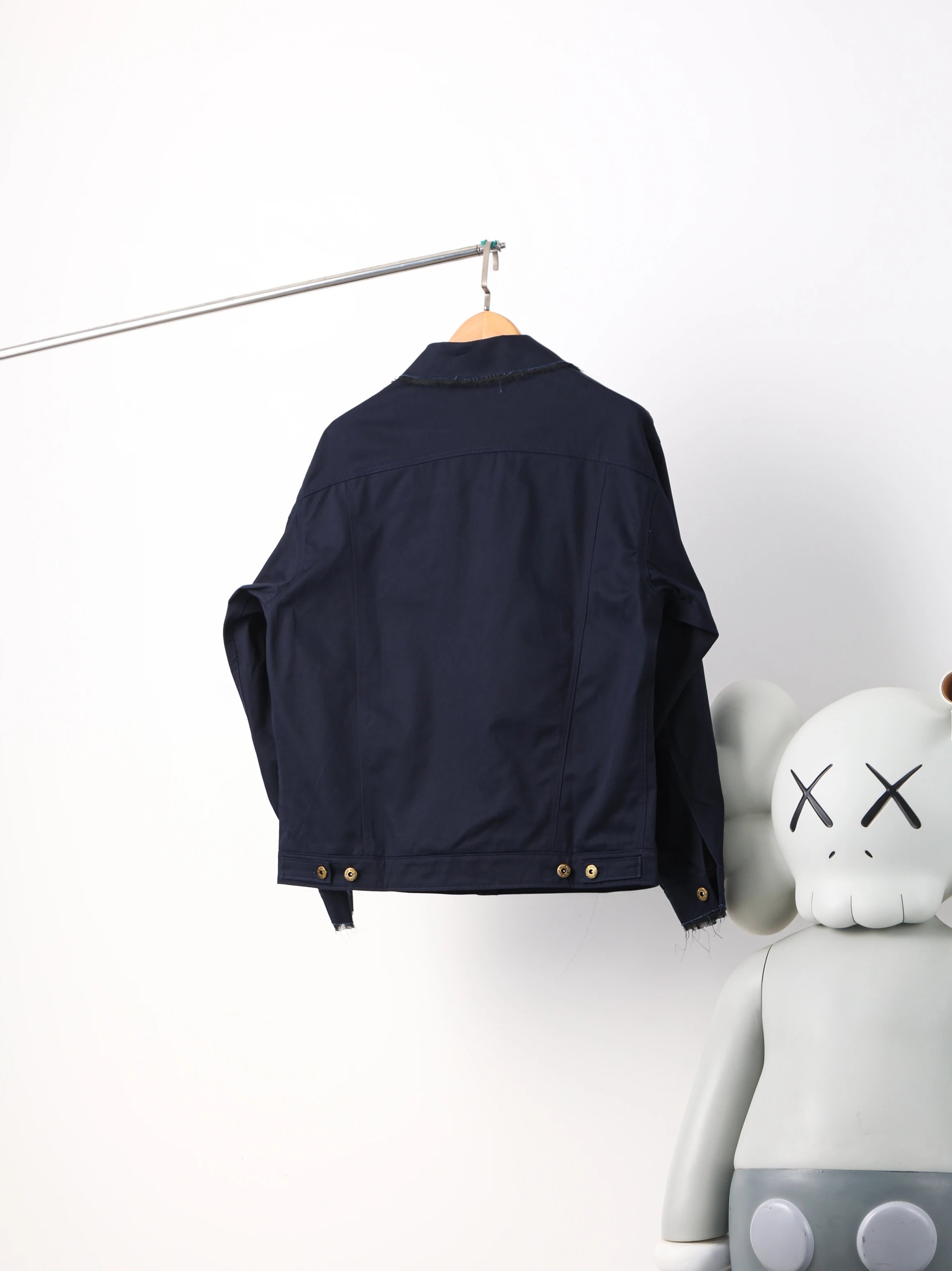 Item ID 8046 MiuM1u-Miu-2024-ss-workwear pocket design - retro style lapel breasted