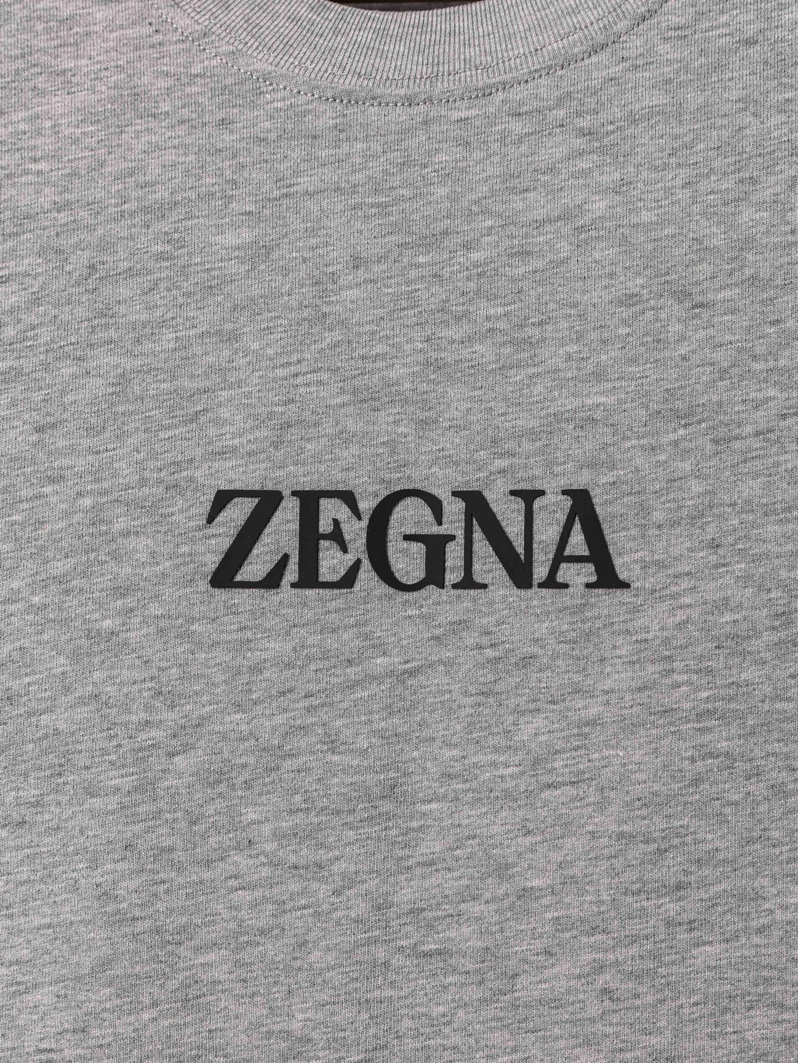 Item ID 8333 Zegna- Zegna -2024FW- Chest letter flocking heat transfer short sleeve