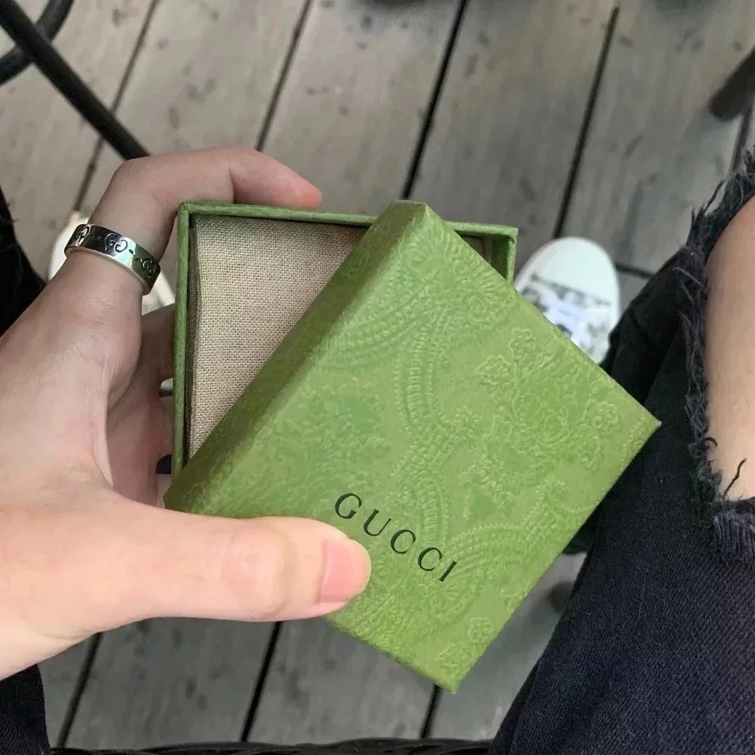 Item ID 8377 Couple's rings GC-Ghost- pair G skull sterling silver 925 Silver Stain