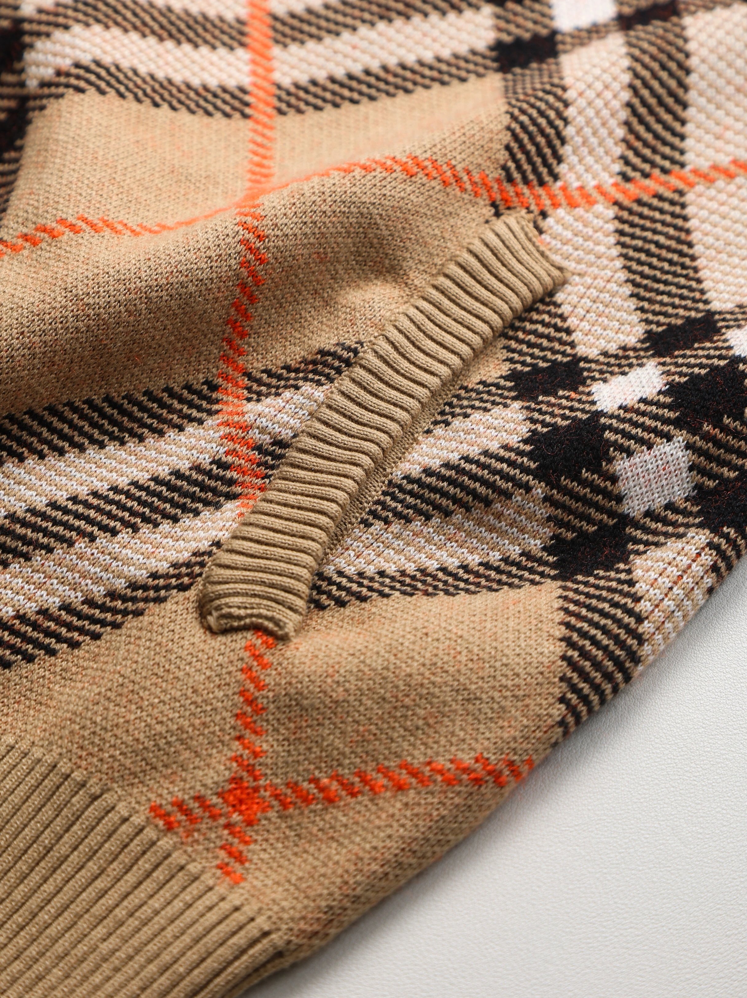 Item ID 8022 Burberr-BBR-2024ss- Classic cross diagonal pattern series - wool coat