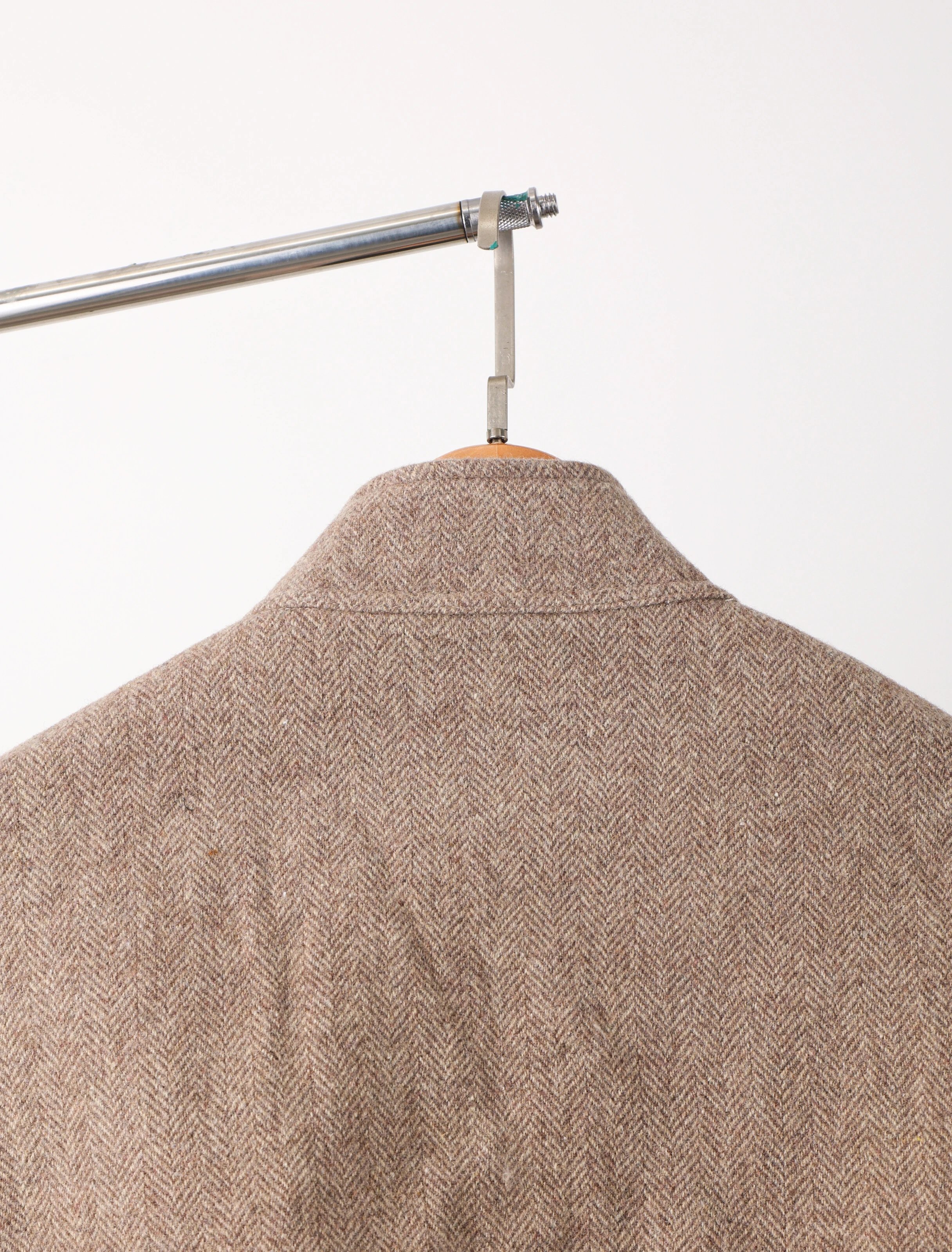 Item ID 8035 M1u-Miu-2024-ss-herringbone wool Harrington jacket - stand collar work