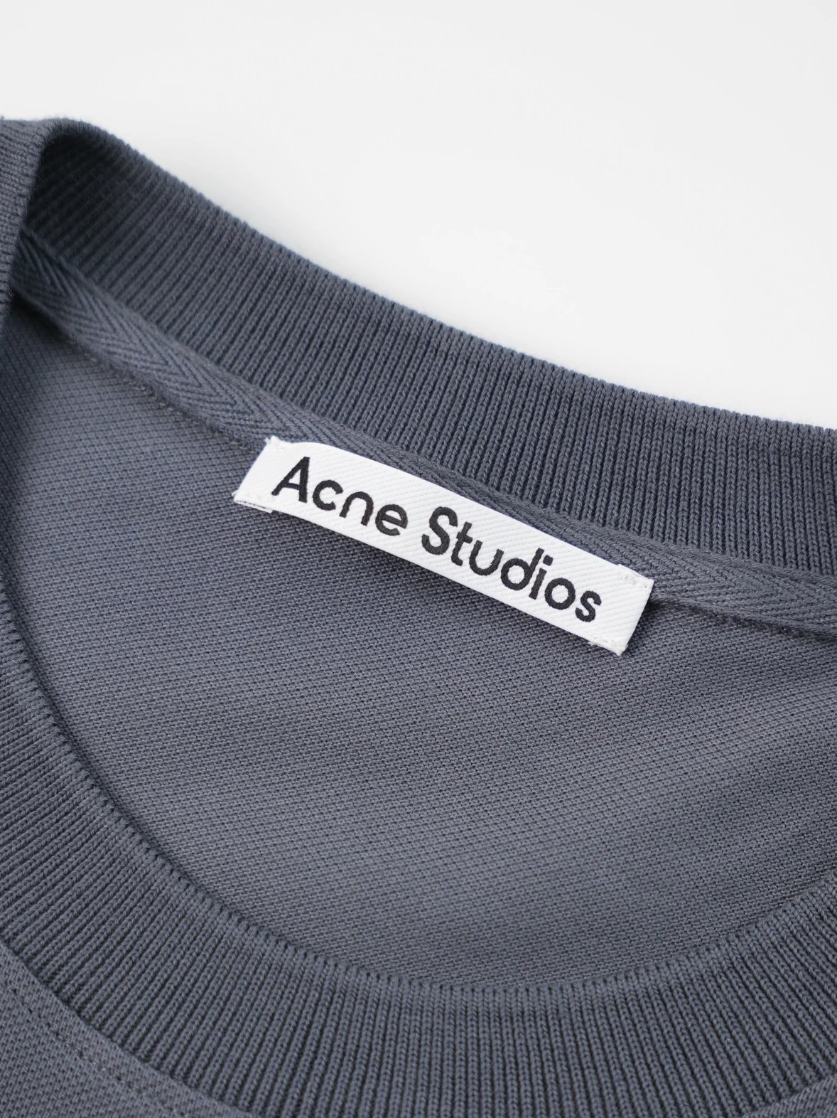 Item ID 8172 Acne _16 count combed cotton single bead ground_ embroidered logo lett