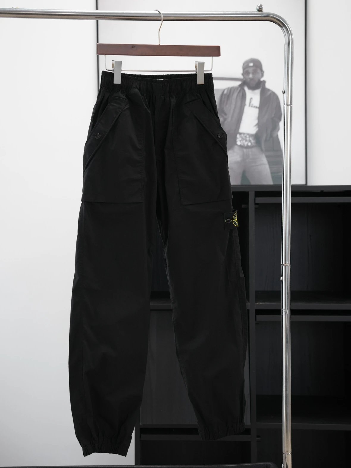 Item ID 8359 STONE1SLAND-SS25 Big pocket badge track pants “ All excipients customi