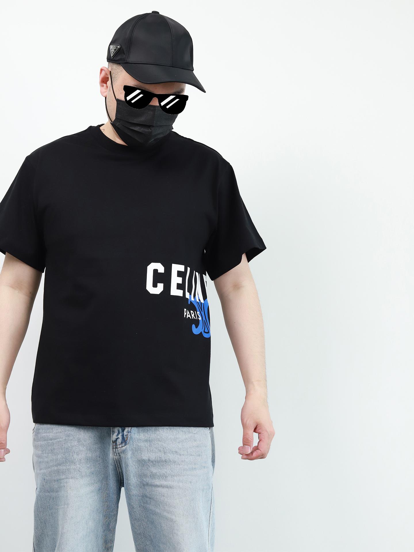 CE Blue print tee