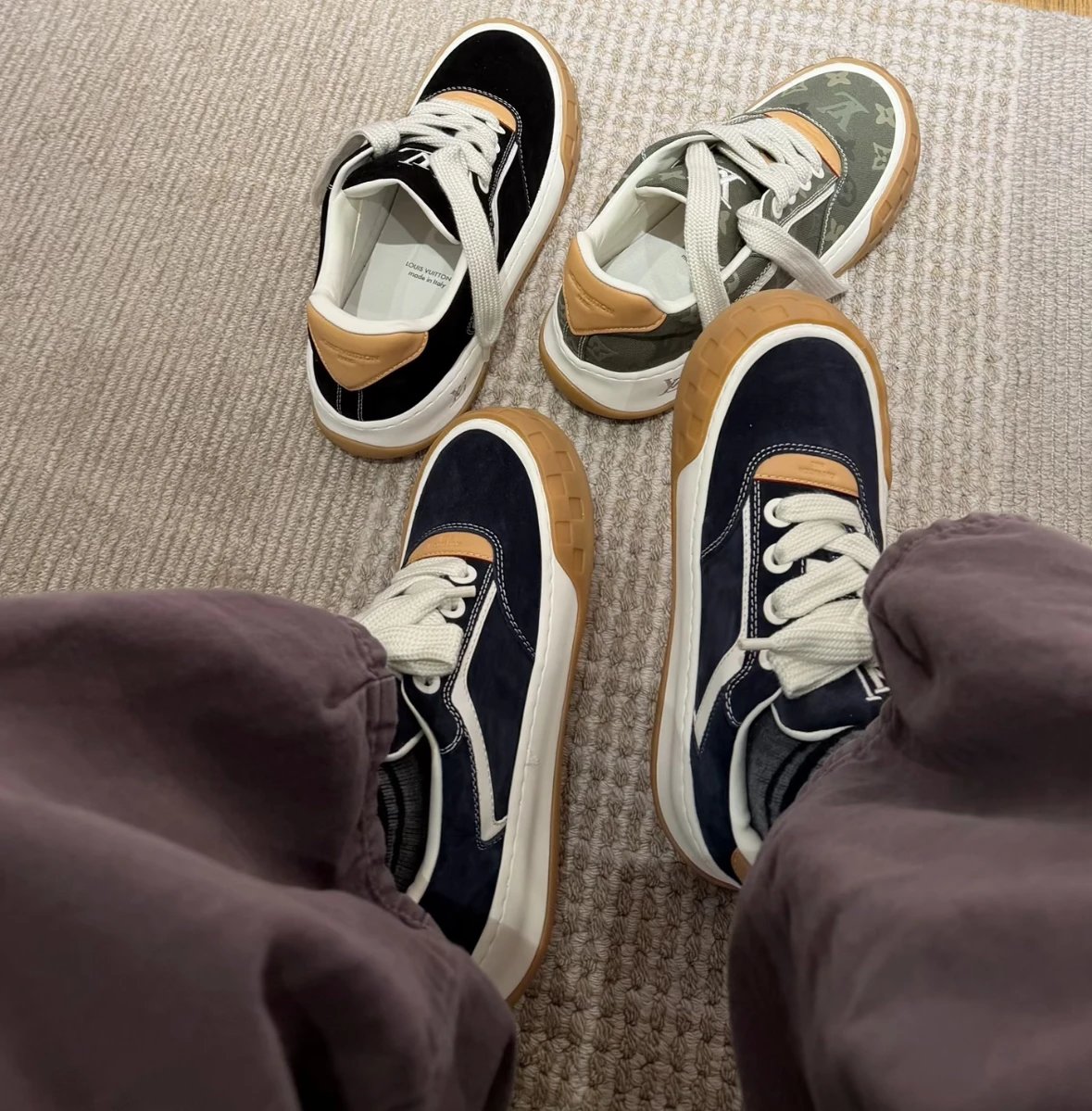Item ID 9036 1V High end custom Tilted suede calf leather round toe lace up biscuit shoes low top board shoes