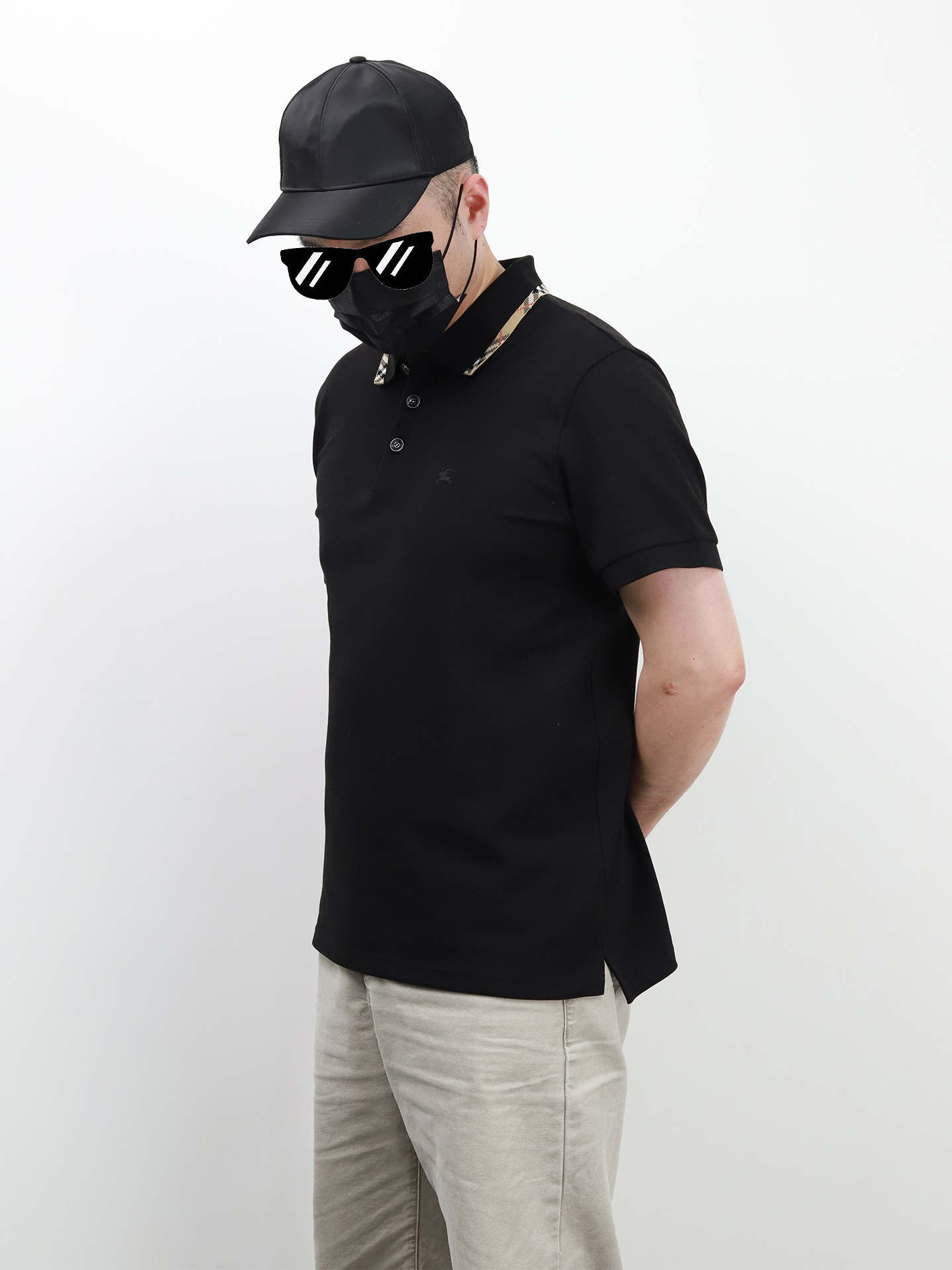 BBR pinstriped warhorse polo