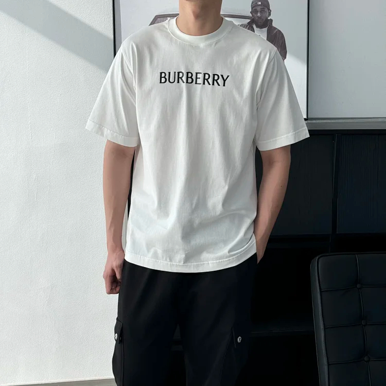Item ID 9081 BBR special adhesive printing high volume coating round neck pullover logo slim fit T-shirt