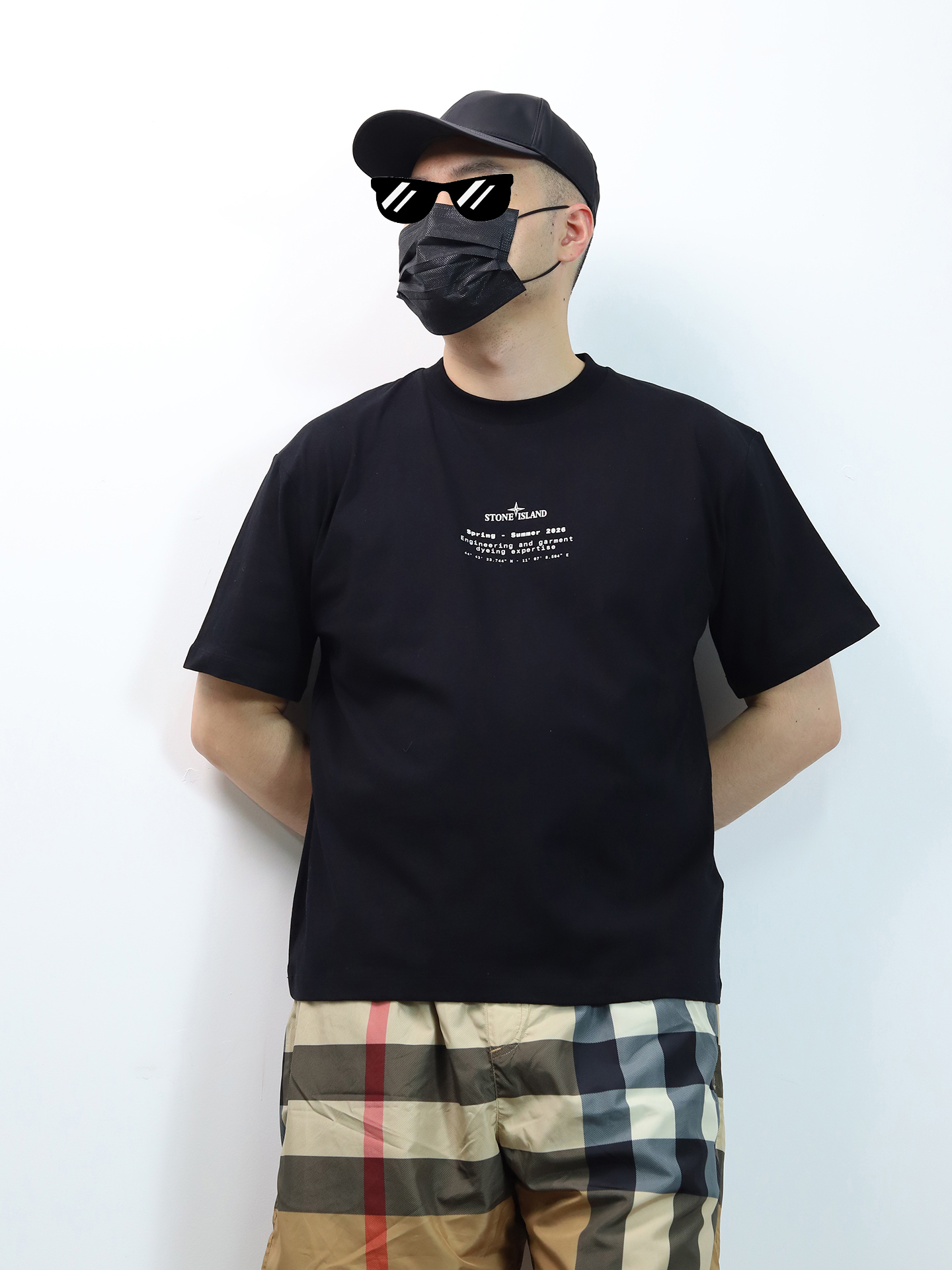 SI double fade print tee