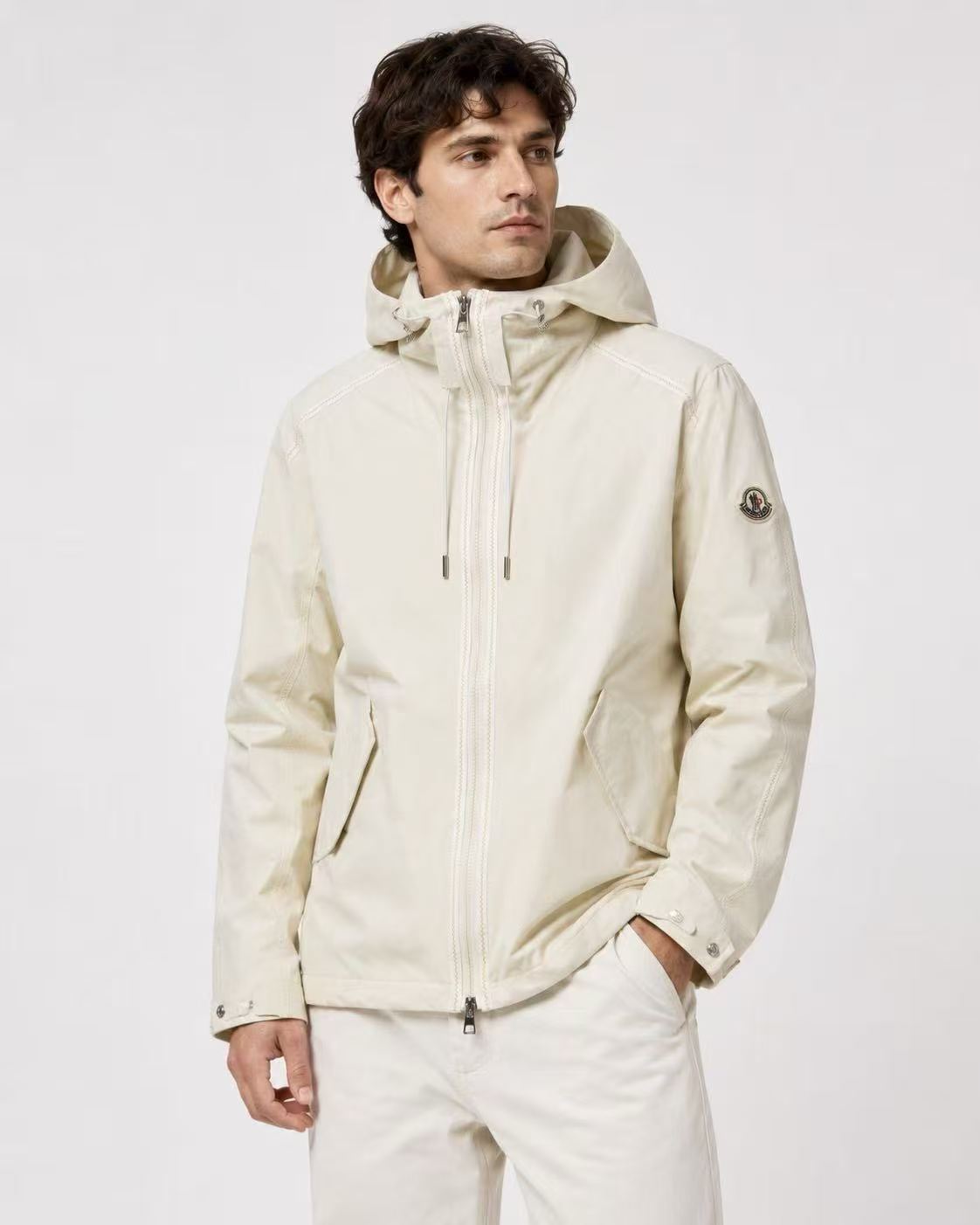 MON Orange stitched windbreaker - tear resistant tech