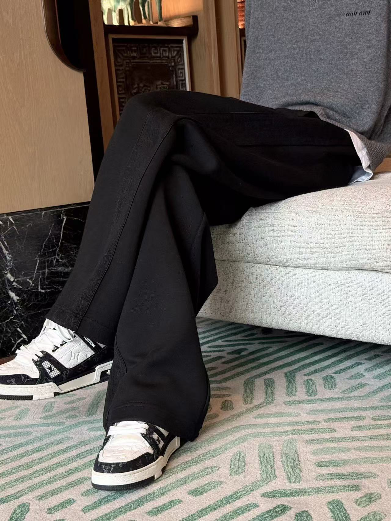 D1or Oblique jacquard webbing pants